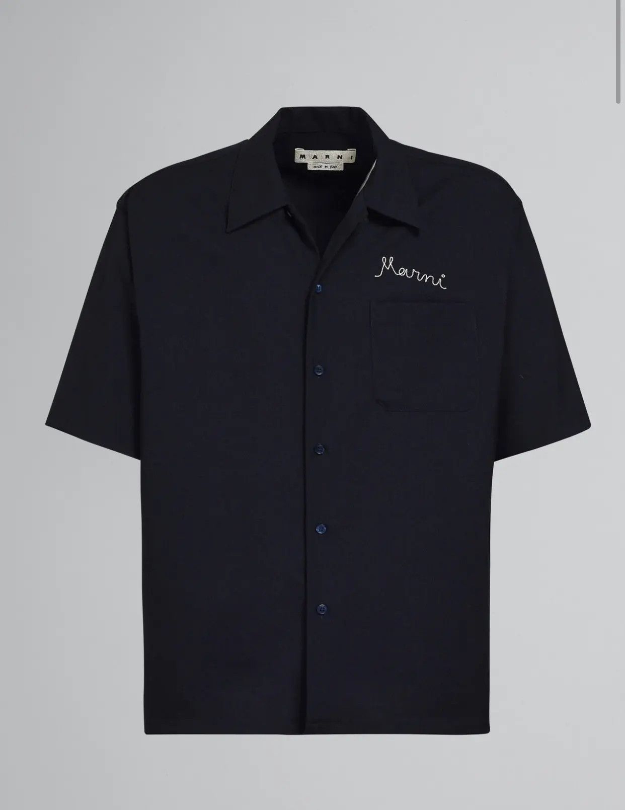 Marni Logo Embroidery Bowling Shirt (Japan Exclusive) Size US M / EU 48-50 / 2 - 9 Thumbnail