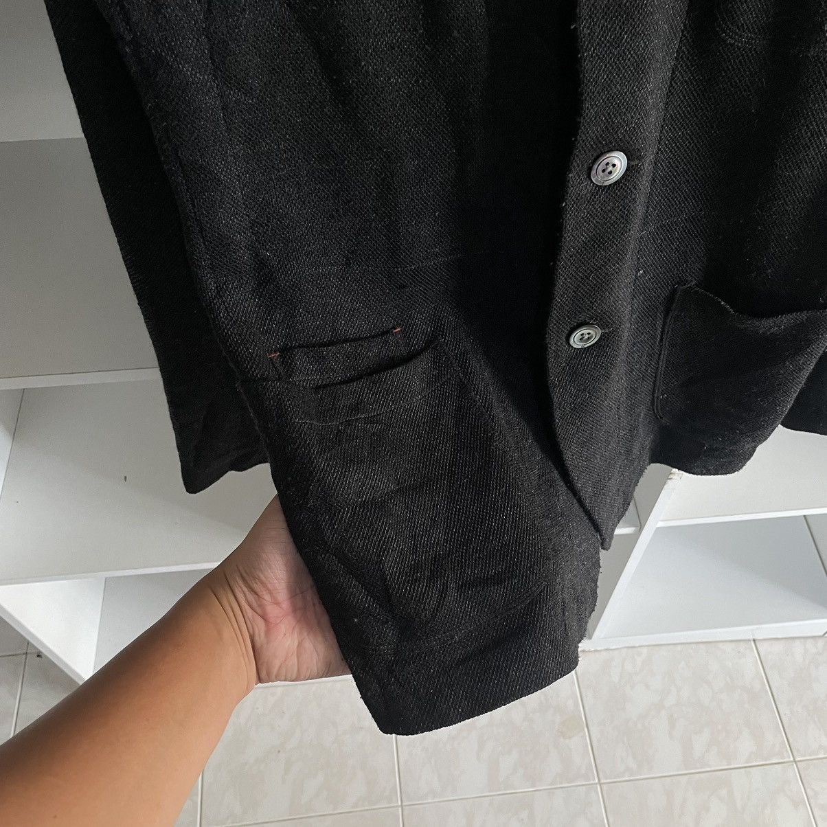 Kapital 🇯🇵 45rpm Black Wool Knit Blazer Jacket Kapital style Size US S / EU 44-46 / 1 - 9 Thumbnail