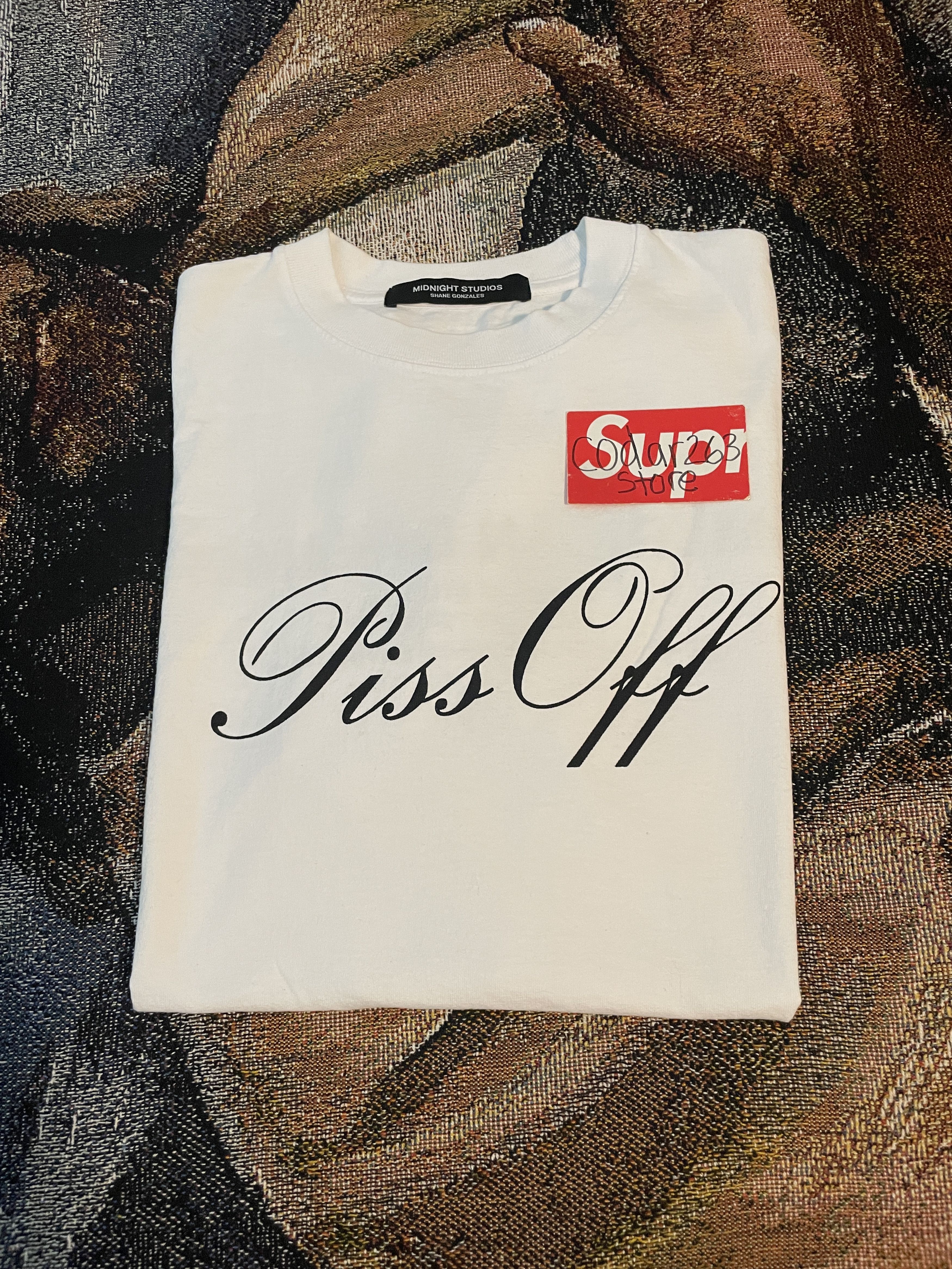 Midnight Studios Piss Off Tee - Midnight Studios AWGE Shirt White Small Size US S / EU 44-46 / 1 - 1 Thumbnail