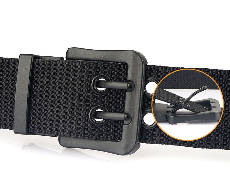 Japanese Brand Canvas Double Grommet Hole Pin Buckle Belt Size ONE SIZE - 3 Thumbnail