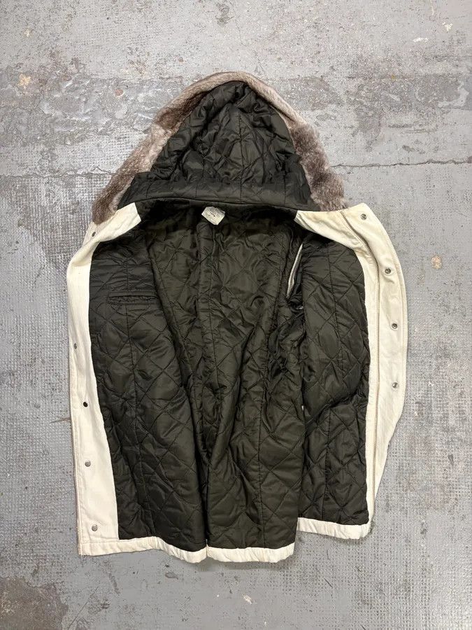 Dolce & Gabbana AW2003 Dolce & Gabbana Hip Hop Fur Hooded Detachable Sleeves White Jacket Size US M / EU 48-50 / 2 - 8 Thumbnail