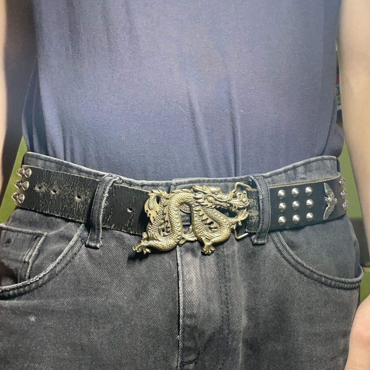 Japanese Brand Vintage 70s 80s Baron Dragon Belt Buckle Brass Size ONE SIZE - 3 Thumbnail