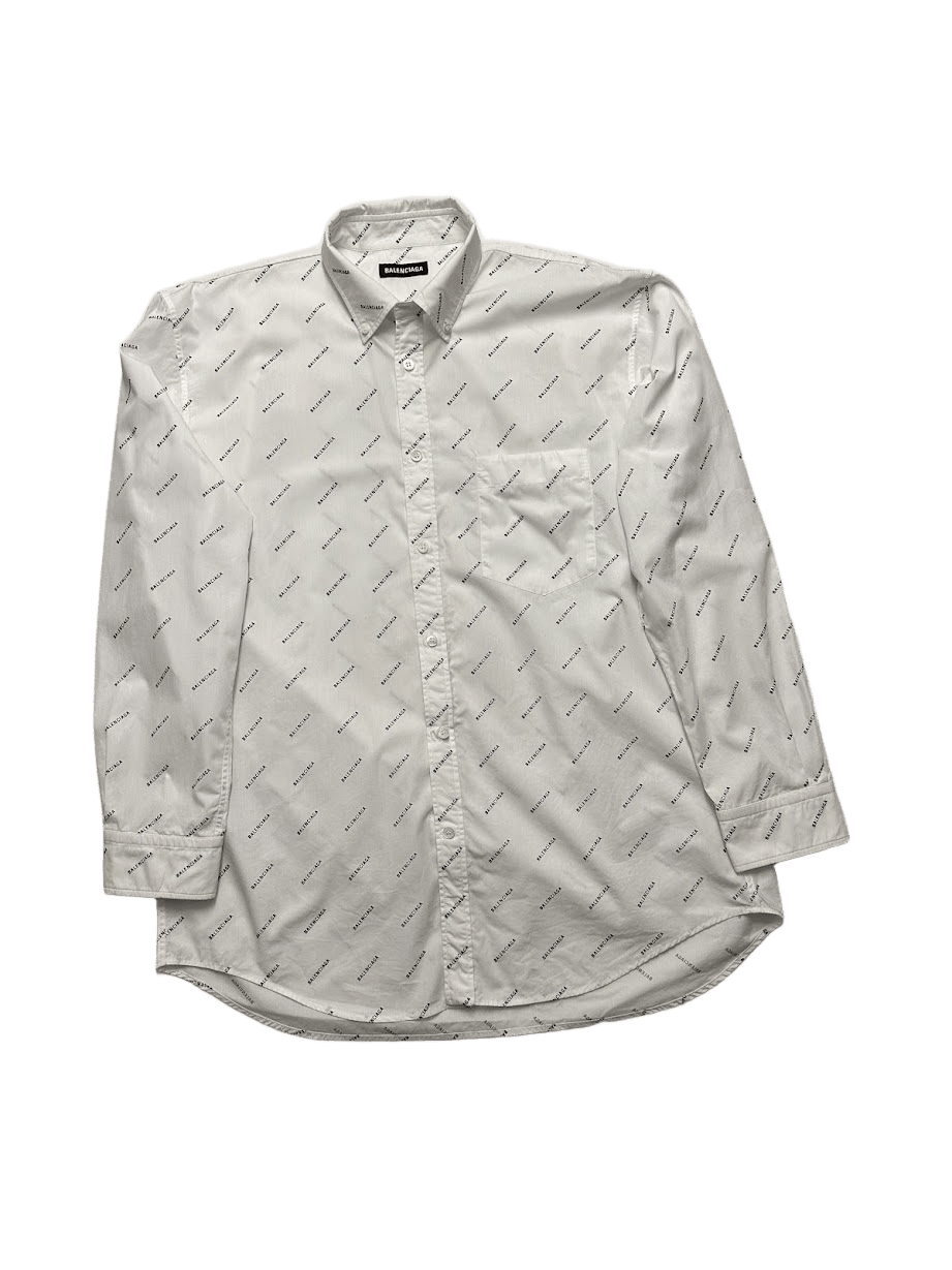Balenciaga Balenciaga All Over Print Shirt Size US S / EU 44-46 / 1 - 3 Thumbnail