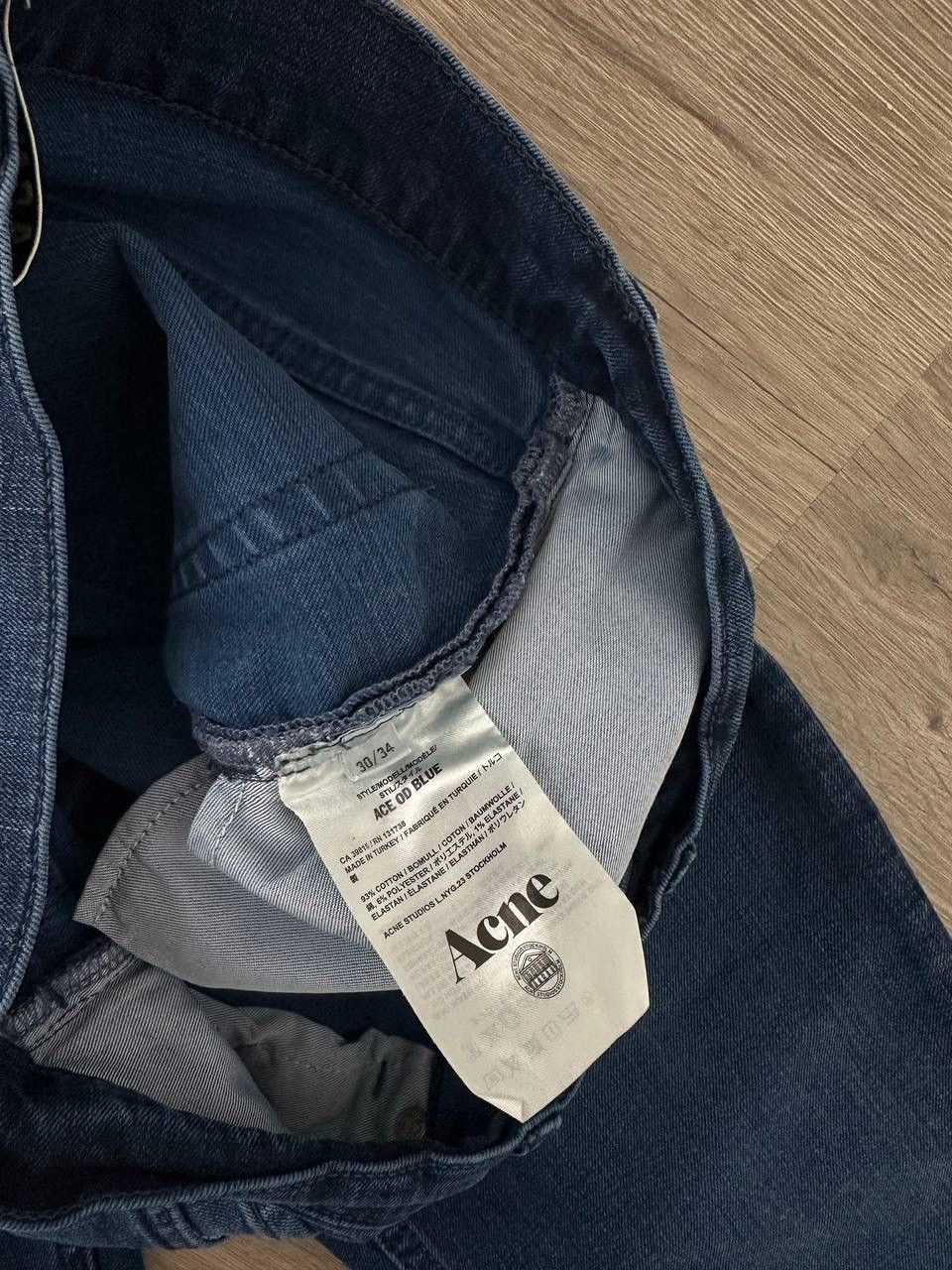 Acne Studios × Vintage Vintage Acne Studios Blue Straight Pants Size US 30 / EU 46 - 7 Thumbnail
