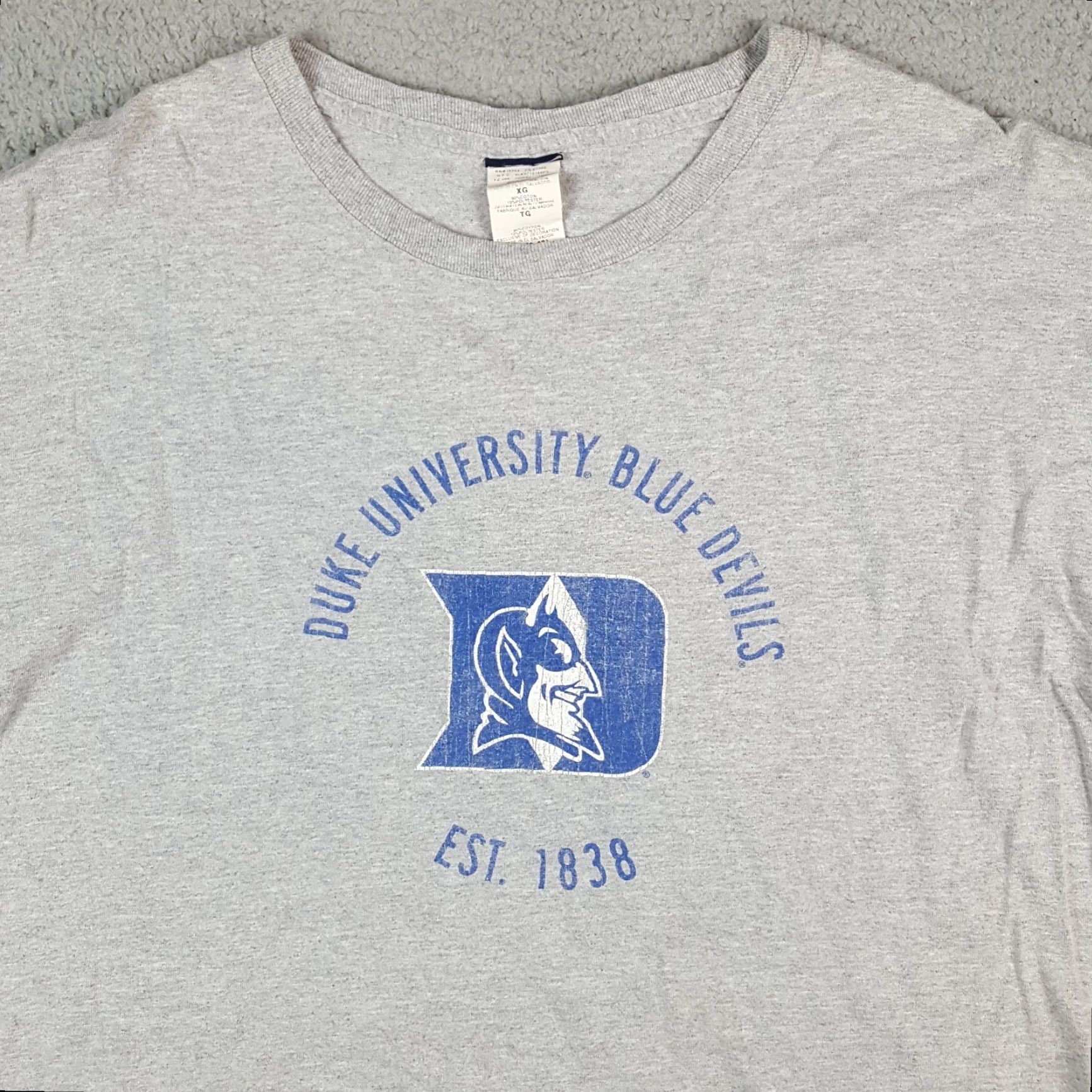 Vintage VINTAGE Duke University Blue Devils Basketball Men XL T-Shirt Gray Size US XL / EU 56 / 4 - 2 Thumbnail
