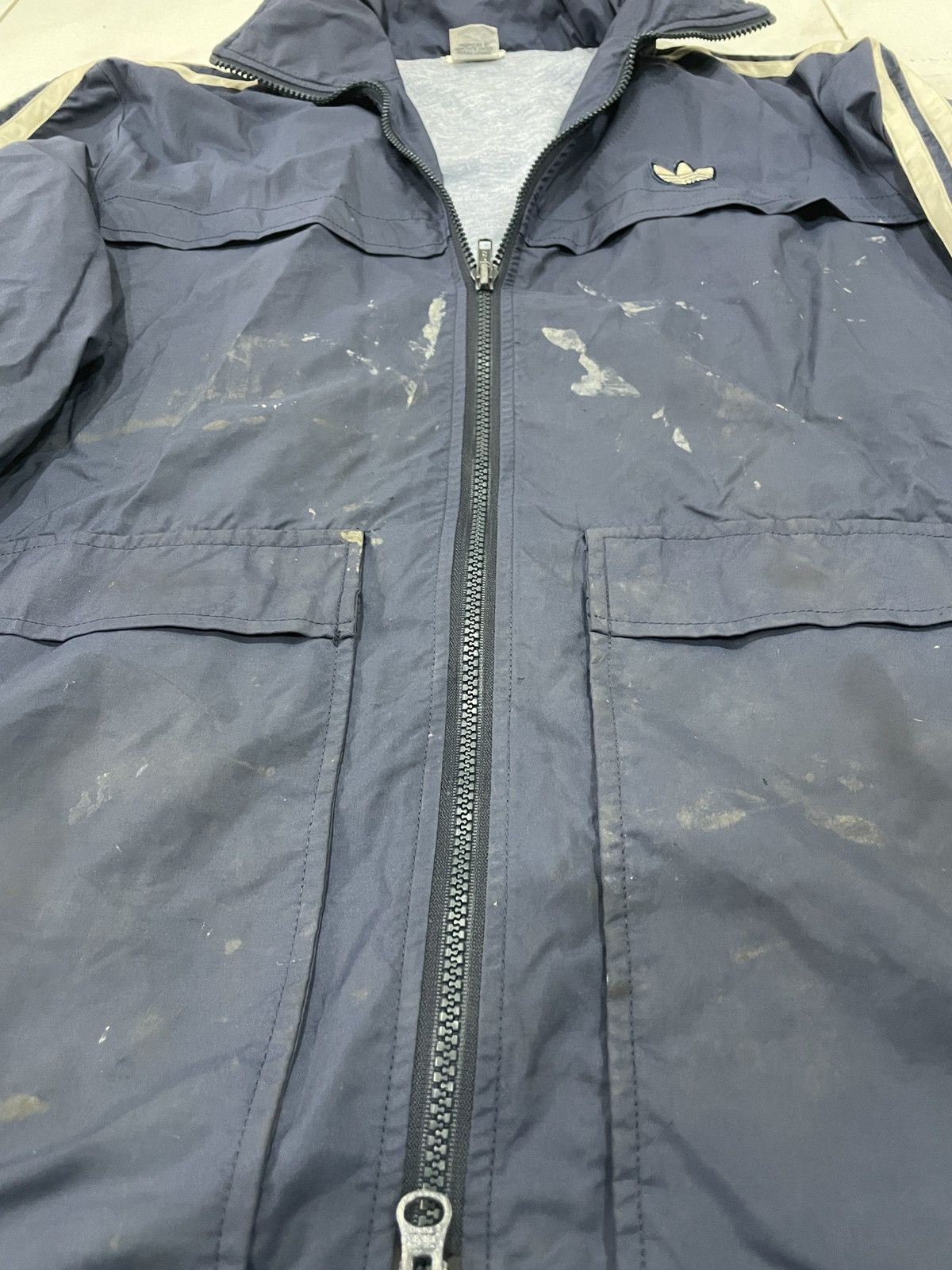 Vintage Vintage Adidas 3 Streifen Jacket W/Germany Template Hooded Size US M / EU 48-50 / 2 - 6 Thumbnail