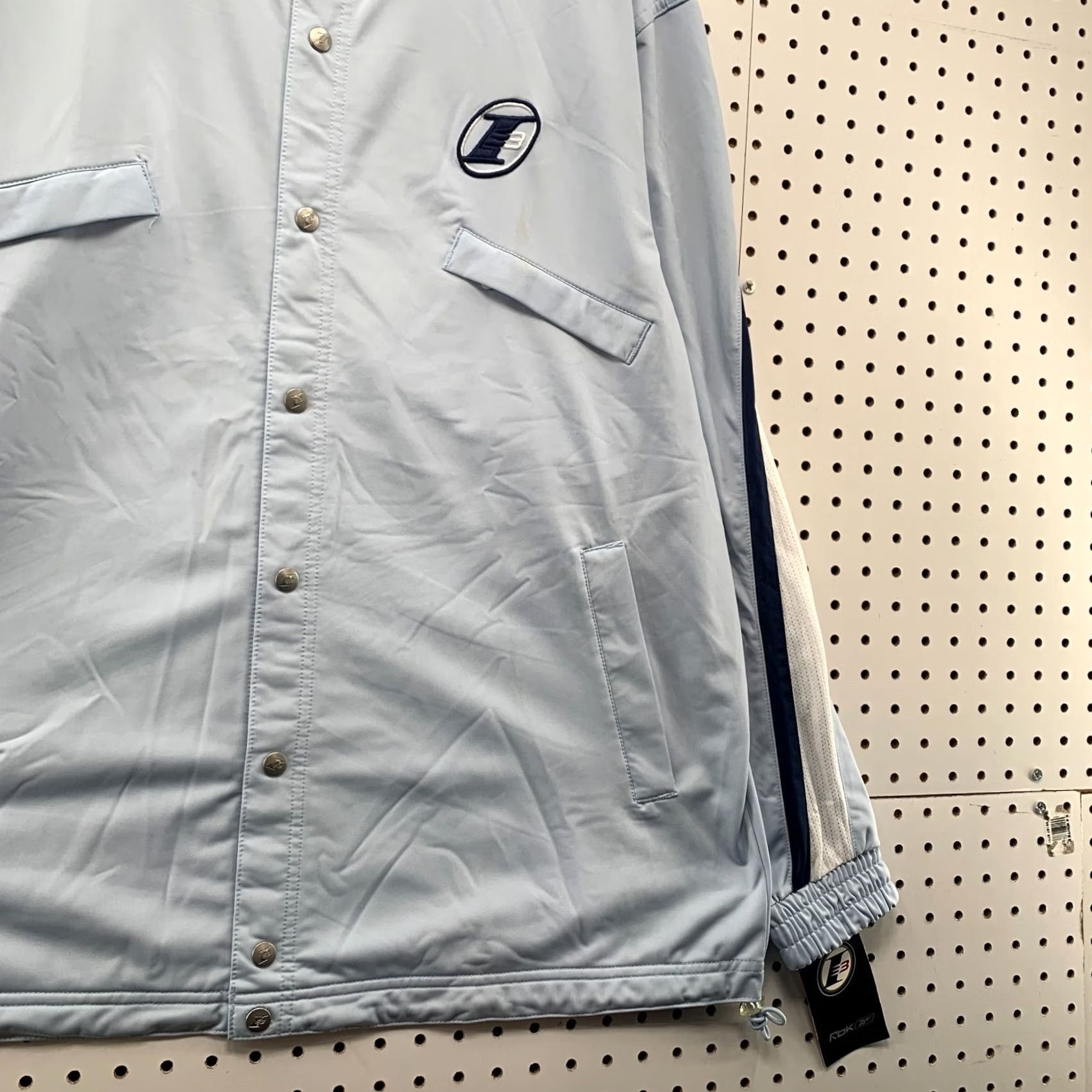 Reebok VINTAGE Reebok Allen Iverson Track Jacket Mens Medium Blue NEW NWT Size US M / EU 48-50 / 2 - 6 Thumbnail