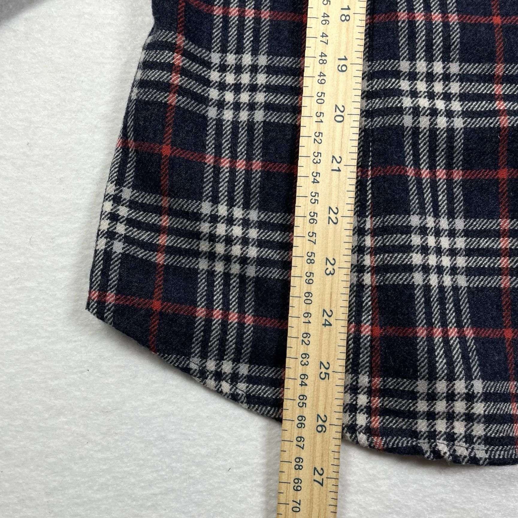 Pendleton VINTAGE Pendleton Flannel Shirt Button Front Womens Medium Plaid Blue Wool USA Size M / US 6-8 / IT 42-44 - 7 Thumbnail