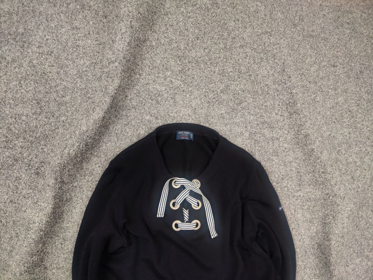 Saint James Saint James Design Wool Blend Sweater neckline and laces Size L / US 10 / IT 46 - 3 Thumbnail