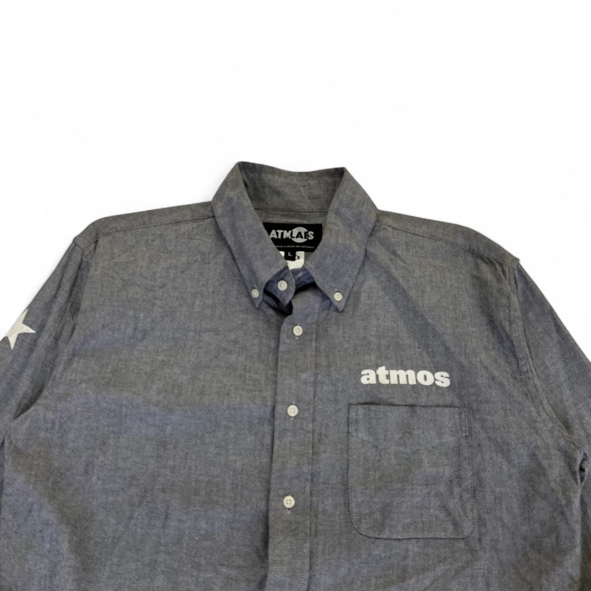 atmos Atmos Lab Button Up Shirt Star Printed Sleeve Size US L / EU 52-54 / 3 - 2 Thumbnail
