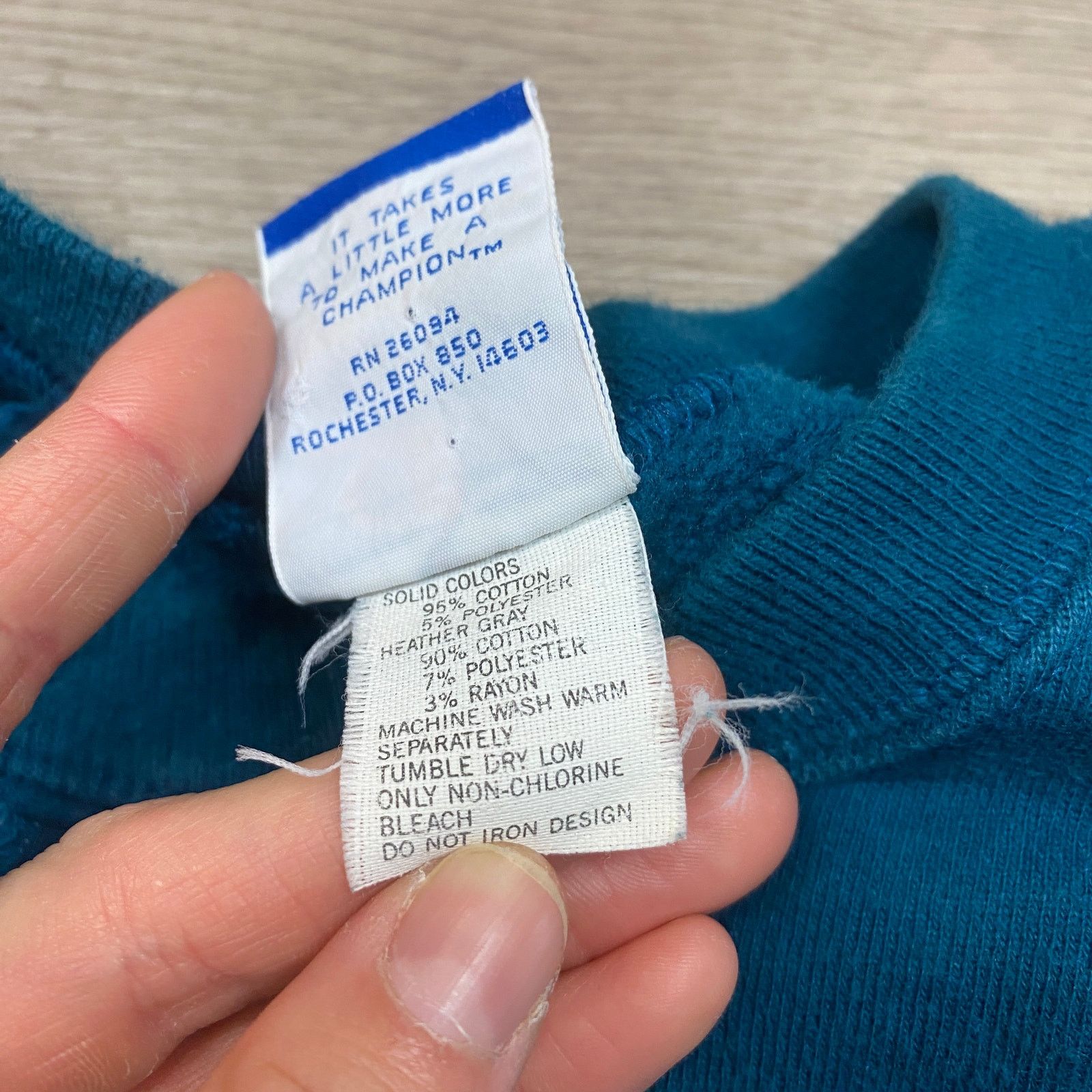 Champion × Vintage VTG 90s Champion Script Logo Crew Sweatshirt XL Loungewear Size US XL / EU 56 / 4 - 5 Thumbnail