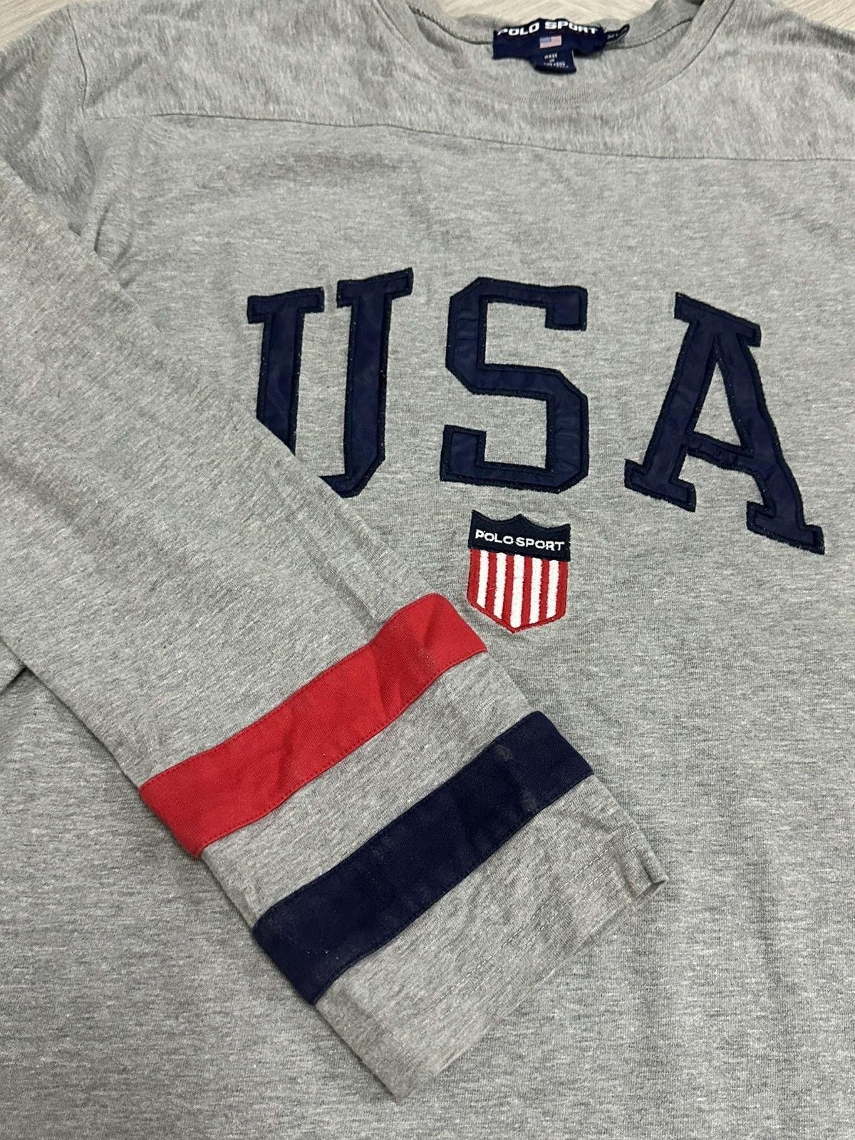 Polo Ralph Lauren Vintage Polo Ralph Lauren Polo Sport USA L/S Shirt Size US XL / EU 56 / 4 - 8 Thumbnail