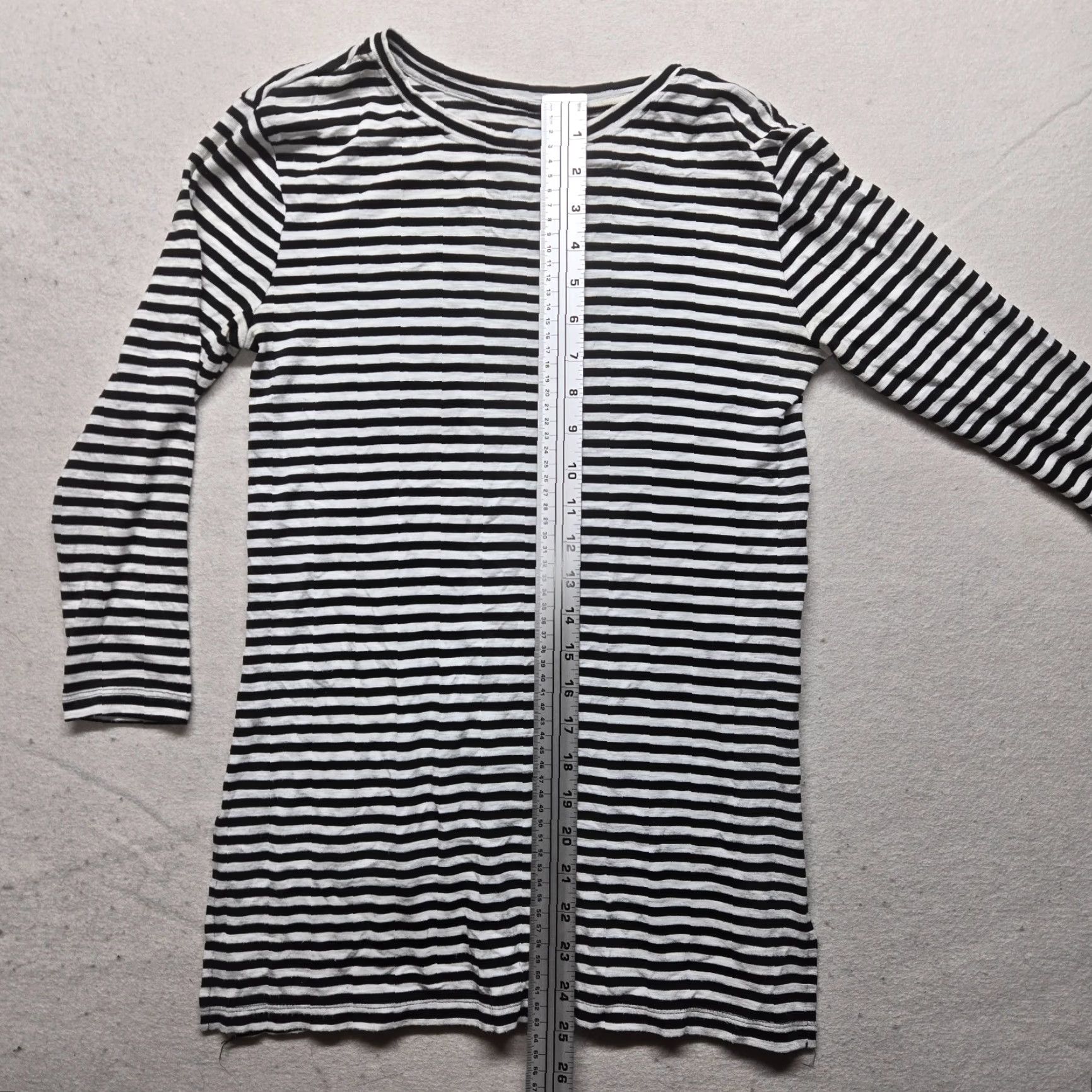 Old Navy Old Navy Shirt Tunic 3/4 Sleeve XS Womens Black White Striped Multicolor Colorful Casual Spring Summer Fall Size XS / US 0-2 / IT 36-38 - 5 Thumbnail