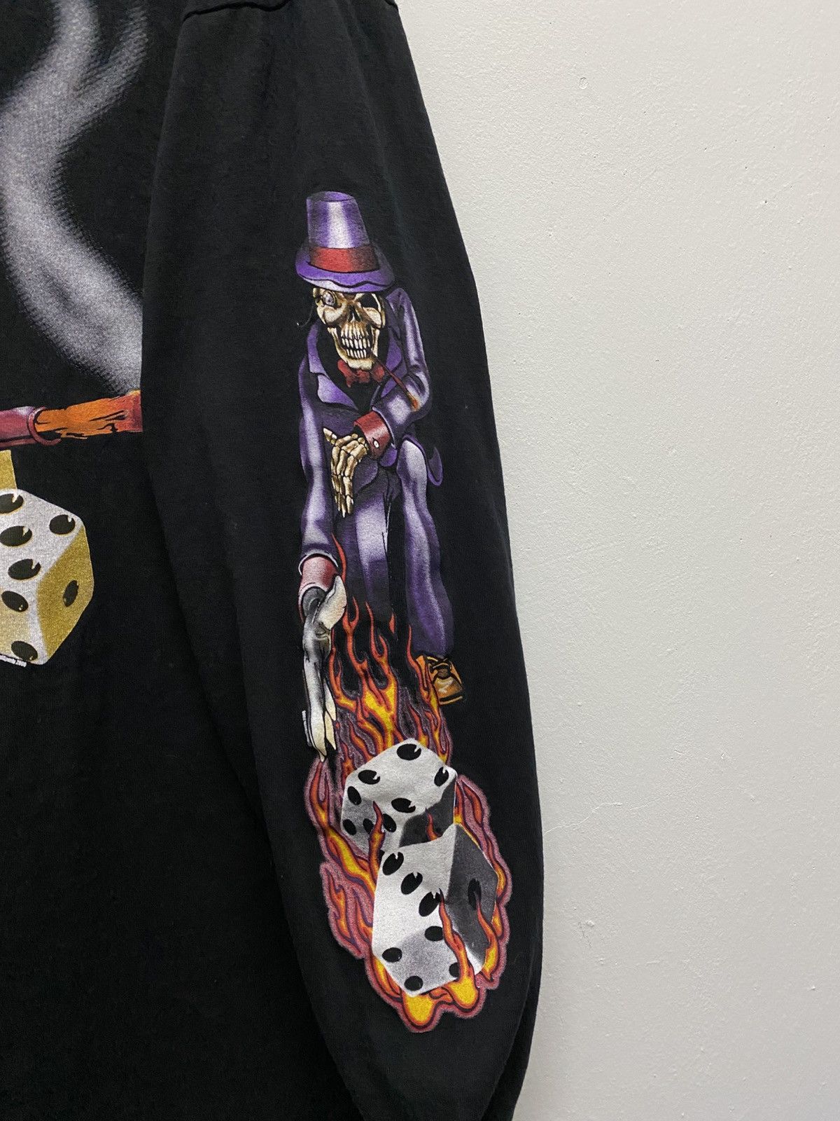 JNCO Vintage Skull Like Jnco Design Long Sleeve Flame Copyrights Size US L / EU 52-54 / 3 - 4 Thumbnail