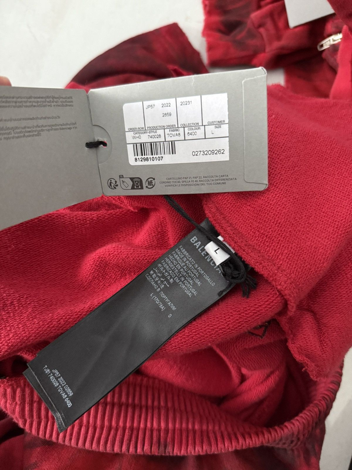 Balenciaga Balenciaga SS23 Red Skater Graffiti Sweatpants Sz.L Size US 36 / EU 52 - 12 Thumbnail