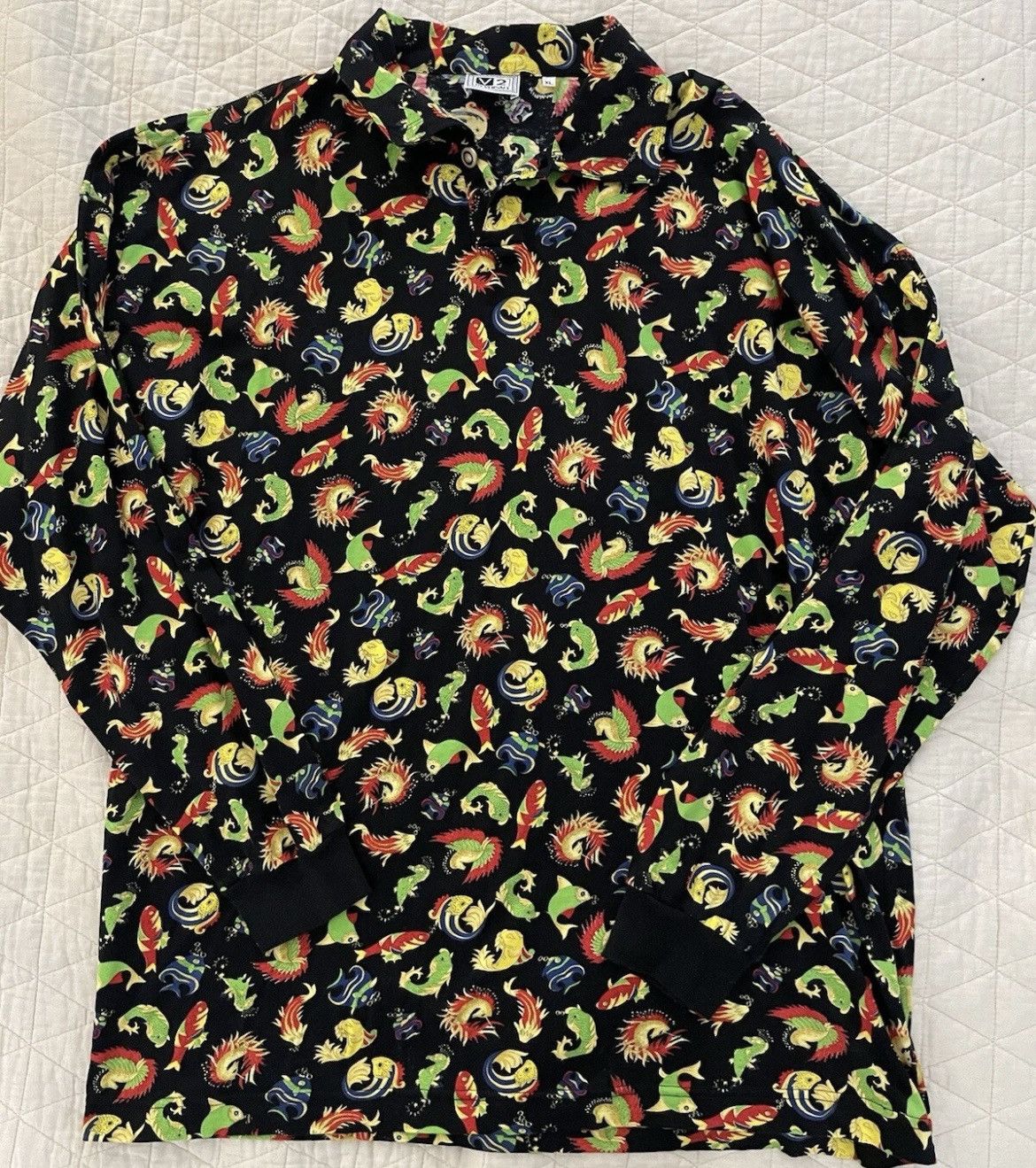 Bright Koi Fish Print Shirt Tops