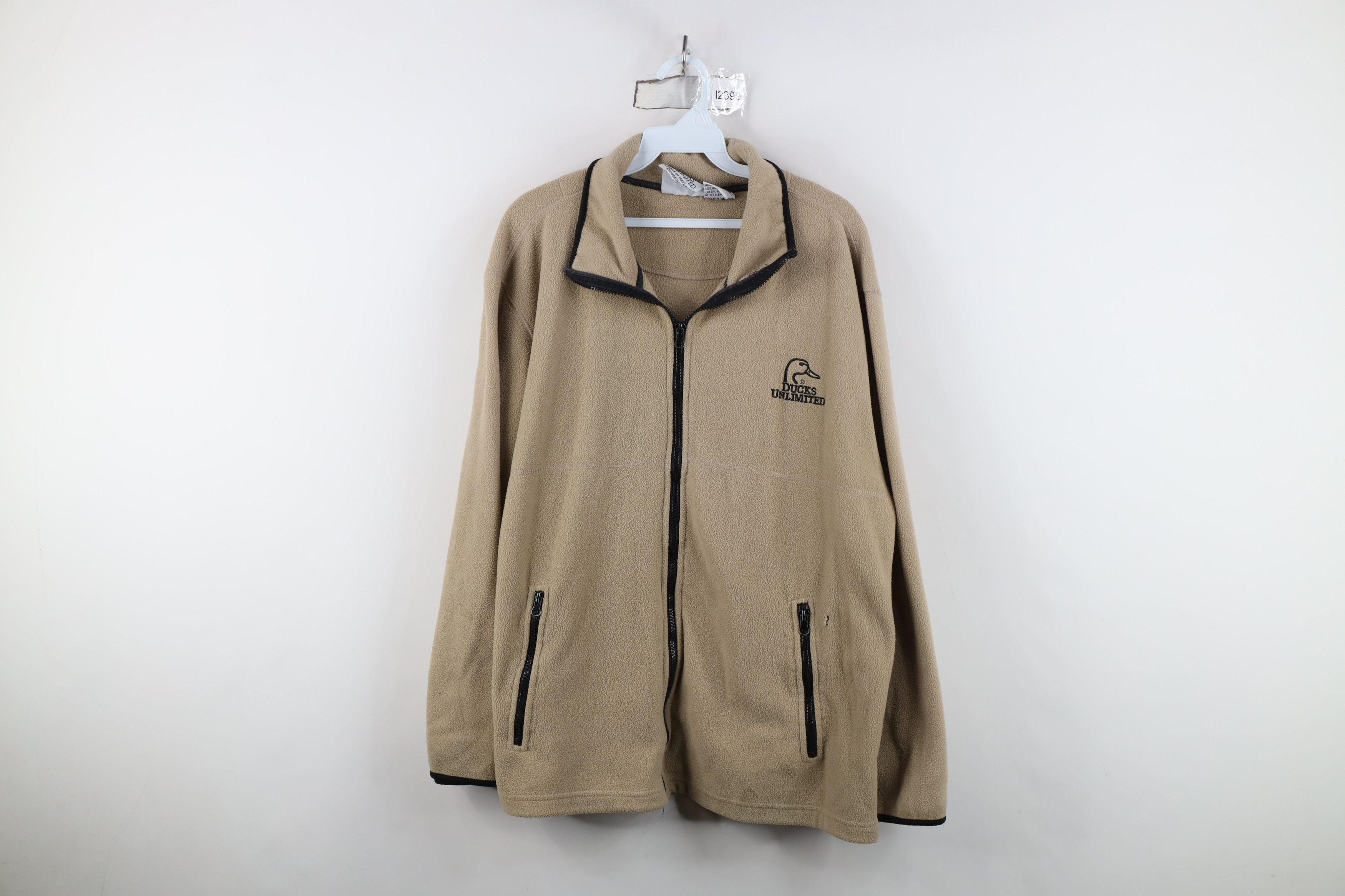 Vintage Vintage Ducks Unlimited Spell Out Full Zip Fleece Jacket Size US XL / EU 56 / 4 - 1 Thumbnail