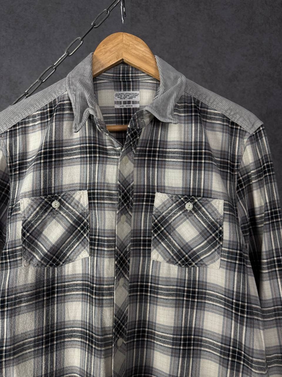 Allsaints Allsaints vintage designer checkered shirt Size US M / EU 48-50 / 2 - 2 Thumbnail