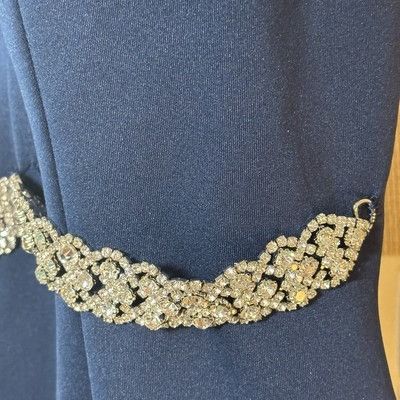 Other PROM/PAGEANT/FORMAL DRESS/GOWN Fits XS-S Navy Blue Train Size XS / US 0-2 / IT 36-38 - 6 Thumbnail