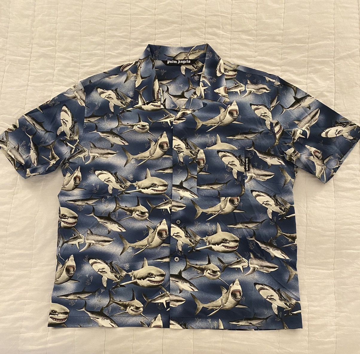 Palm Angels Palm Angels Sharks Bowling Shirt XXL Size US XXL / EU 58 / 5 - 3 Thumbnail