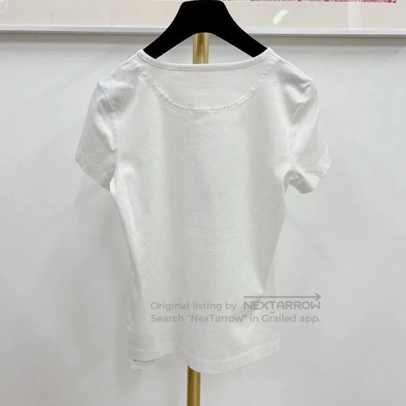 Hermes Hermès White Letter Short Sleeve T-Shirt. Size US XS / EU 42 / 0 - 7 Thumbnail