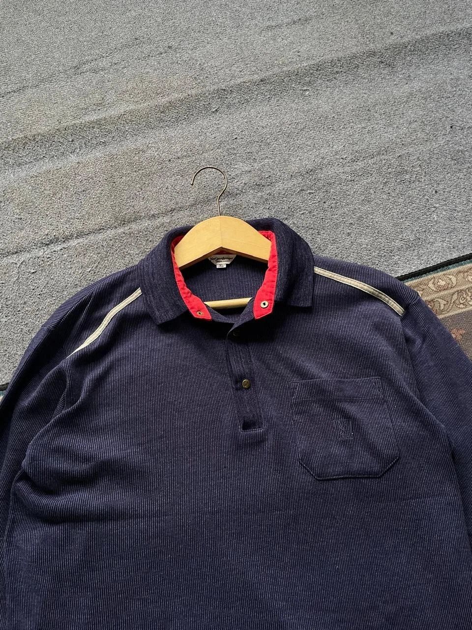 Yves Saint Laurent Vintage Yves Saint Laurent YSL Corduroy Polo Shirt Size US XL / EU 56 / 4 - 1 Thumbnail