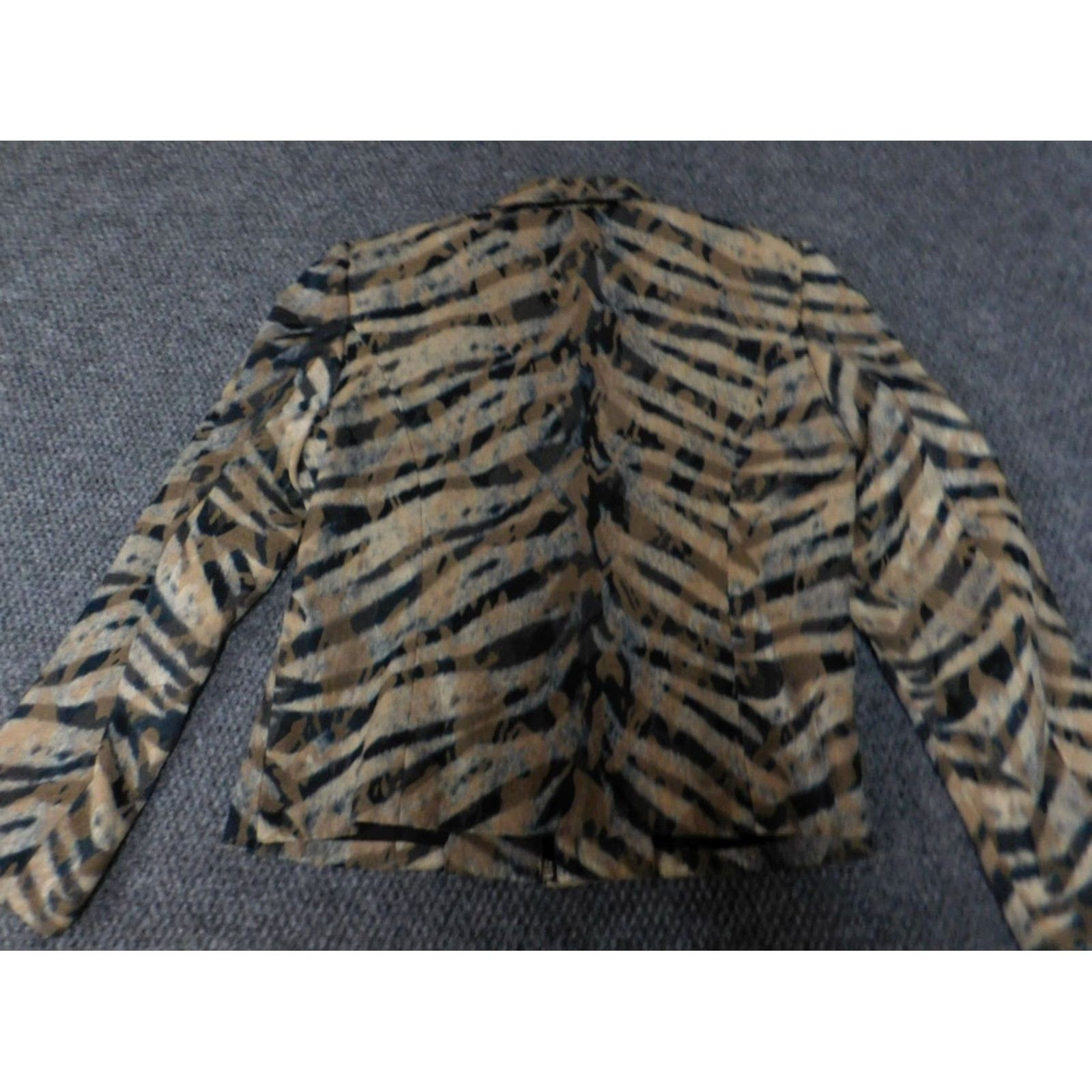 Ferrari Giancarlo Ferrari Womens Jacket Full Zip Regular Size 6 Multicolor Cotton Embroidered Solid Long Sleeve Mid-Length Jacket Women Fall Spring Size M / US 6-8 / IT 42-44 - 7 Thumbnail