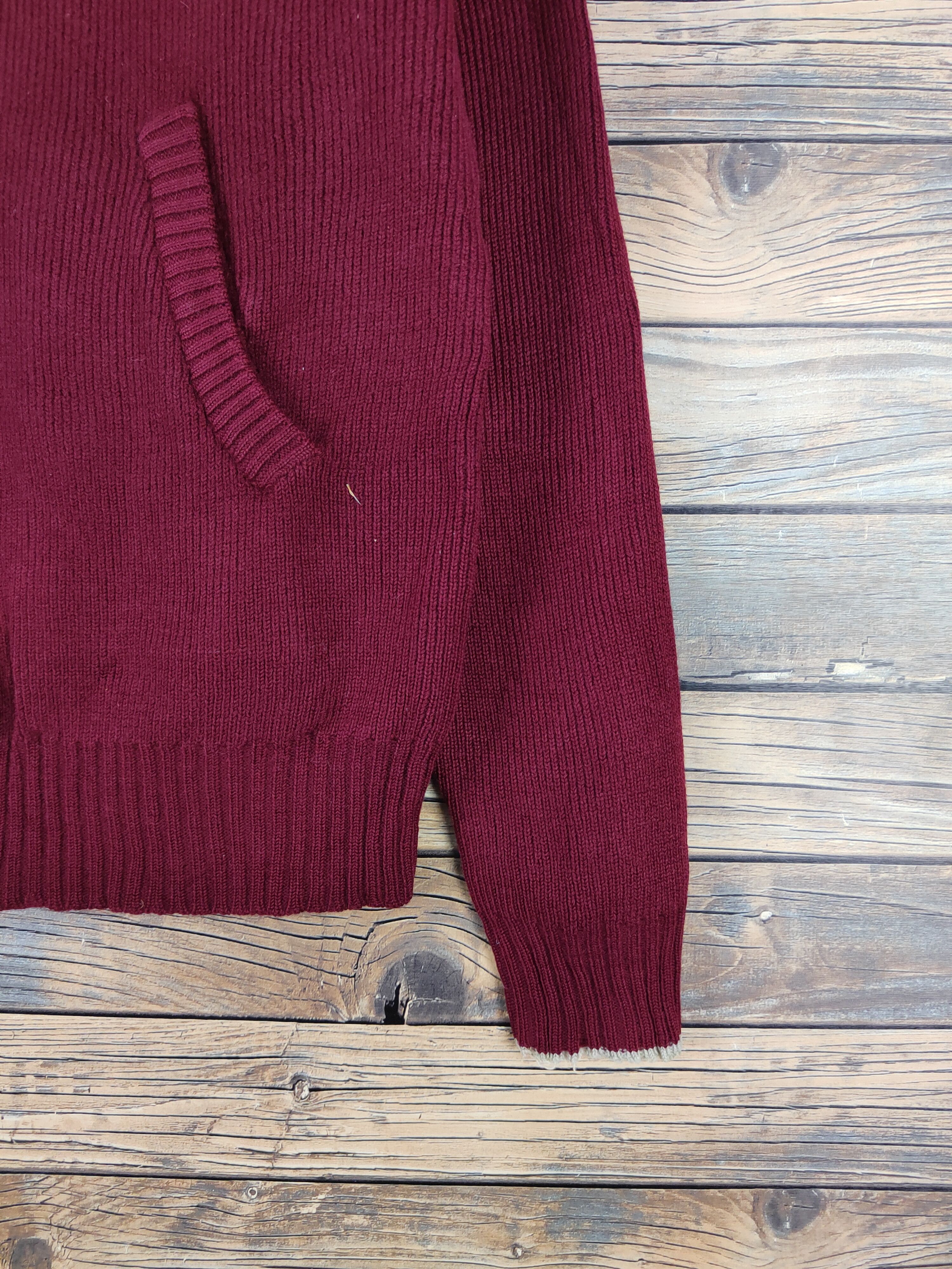 Homespun Knitwear × Japanese Brand × Vintage Freeways Maroon Knitwear Sweaters #W1687 Size US L / EU 52-54 / 3 - 6 Thumbnail