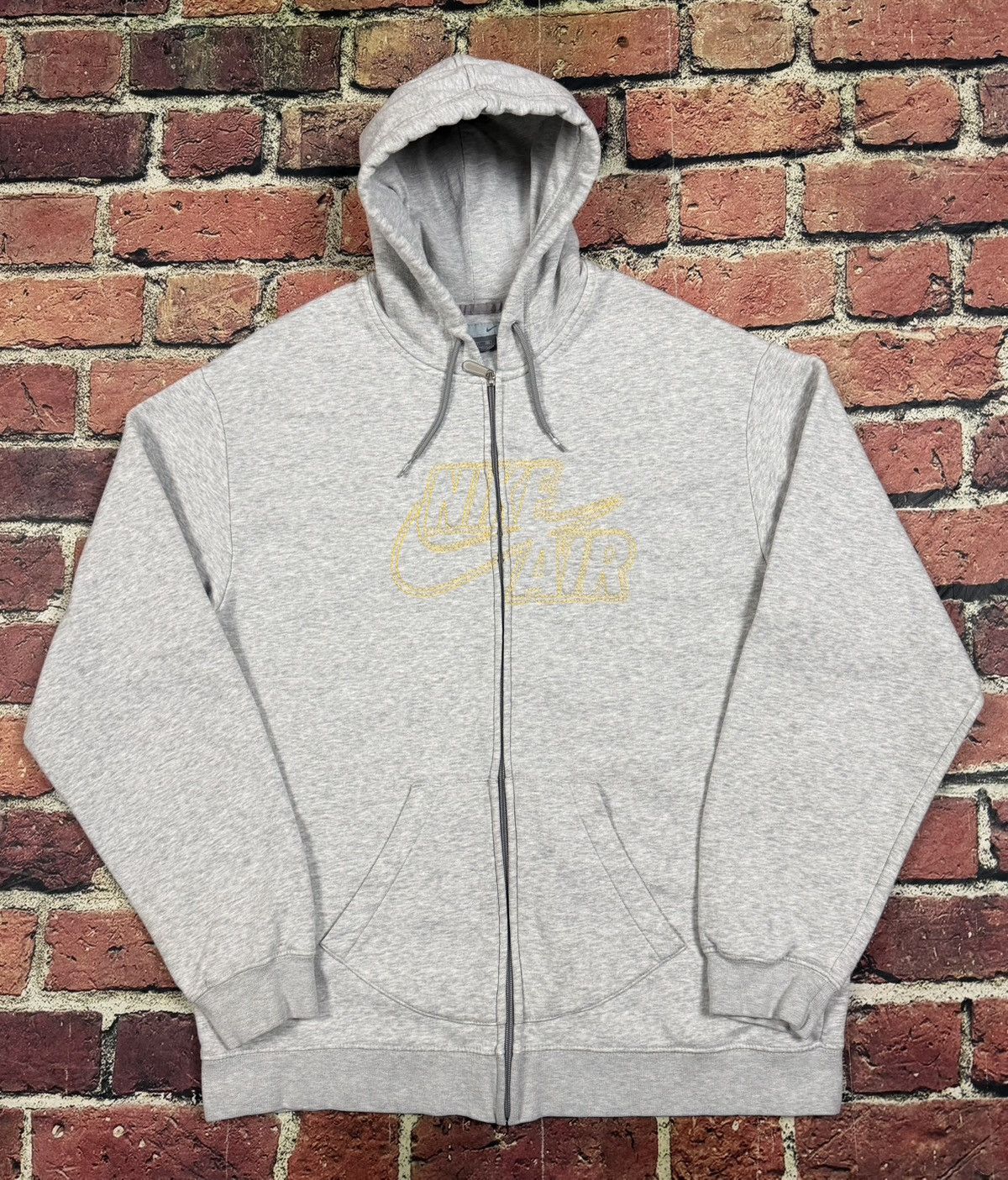 Nike Vintage Y2K Nike Air Embroidered Center Logo Full Zip Hoodie Size US XXL / EU 58 / 5 - 2 Thumbnail