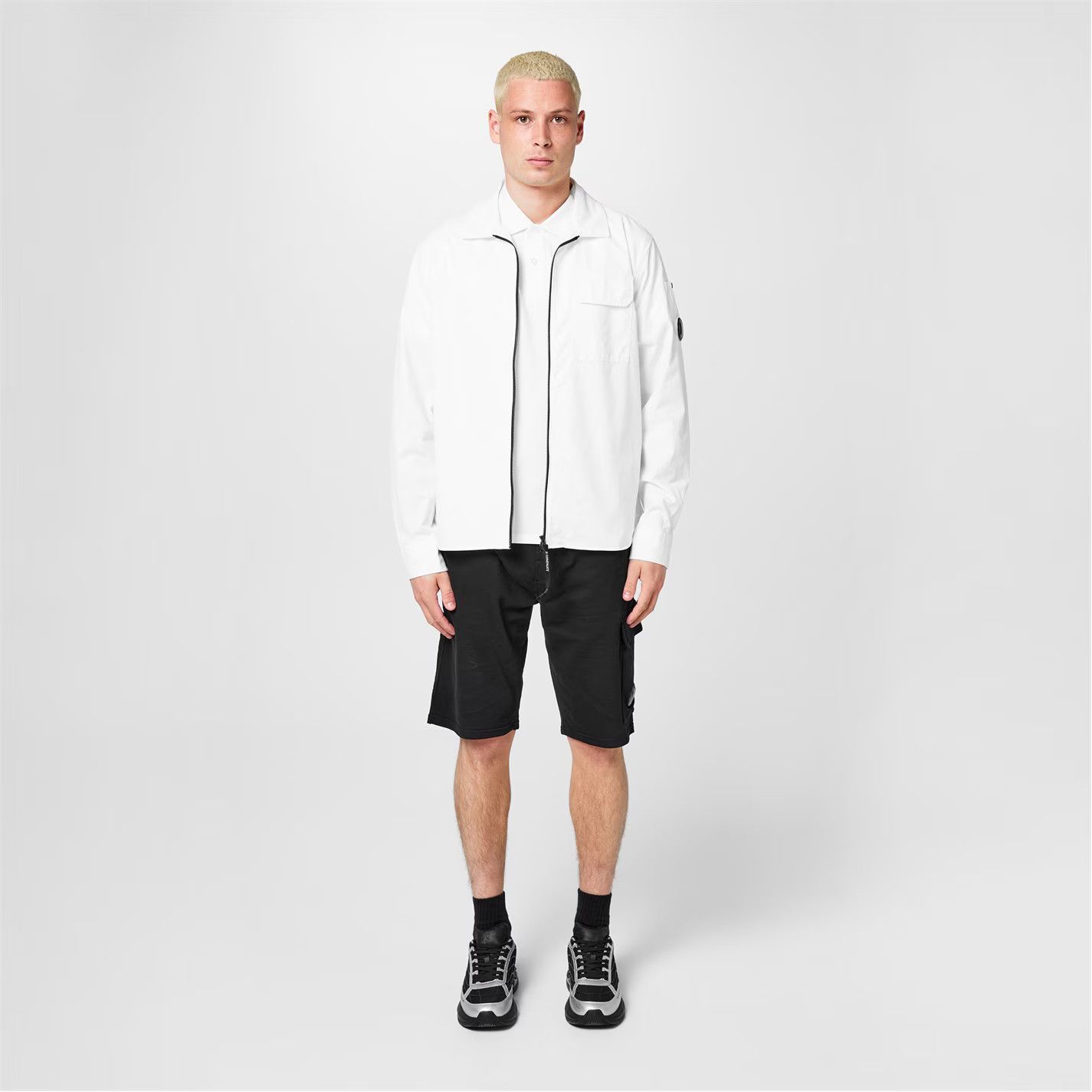 C.P. Company o1g2r1mq0426 Gabardine Lens Cotton Long Sleeve Overshirt Size US XS / EU 42 / 0 - 6 Thumbnail
