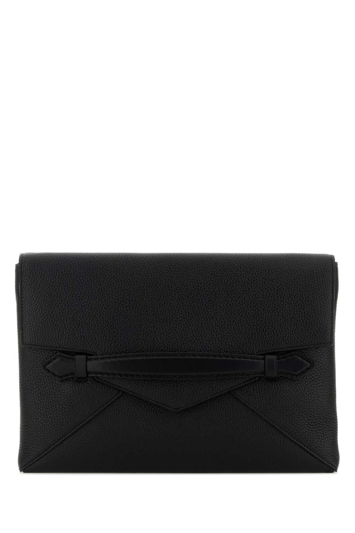Montblanc Black Leather Clutch Size ONE SIZE - 1 Thumbnail