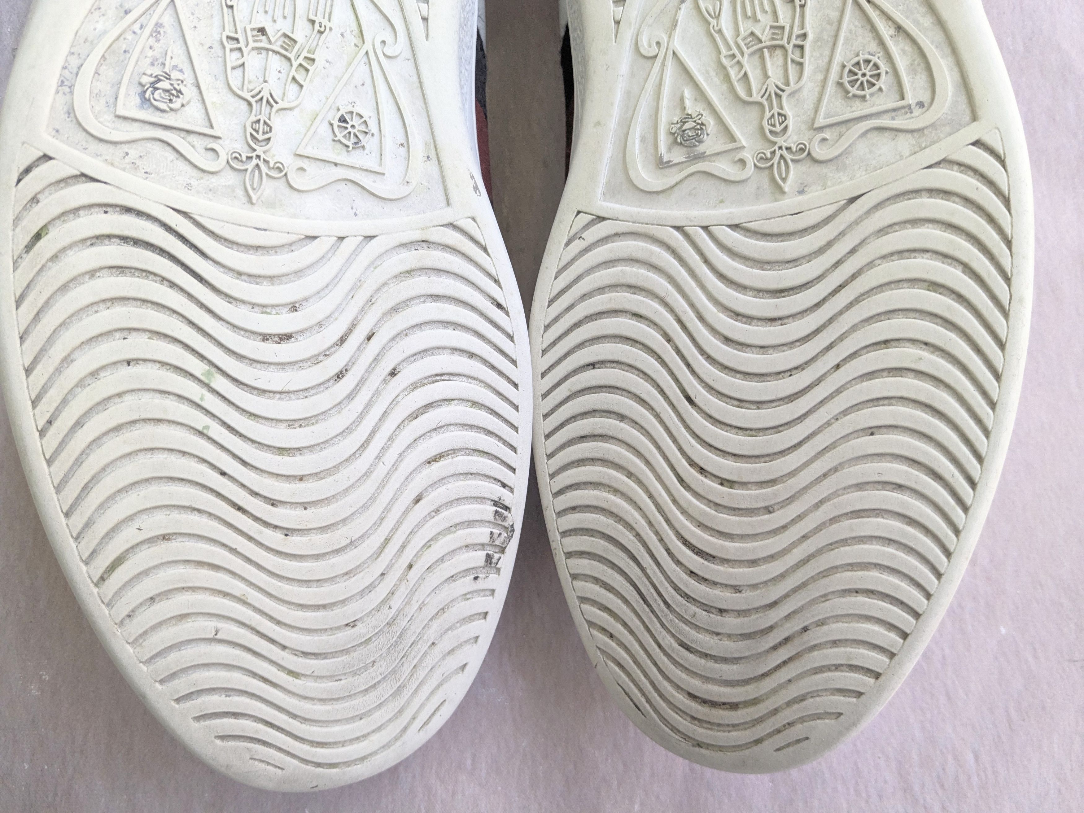 Gucci Gucci Ace Sneakers White Leather Loved 12.5 Low Tops Size US 12.5 / EU 45-46 - 17 Thumbnail