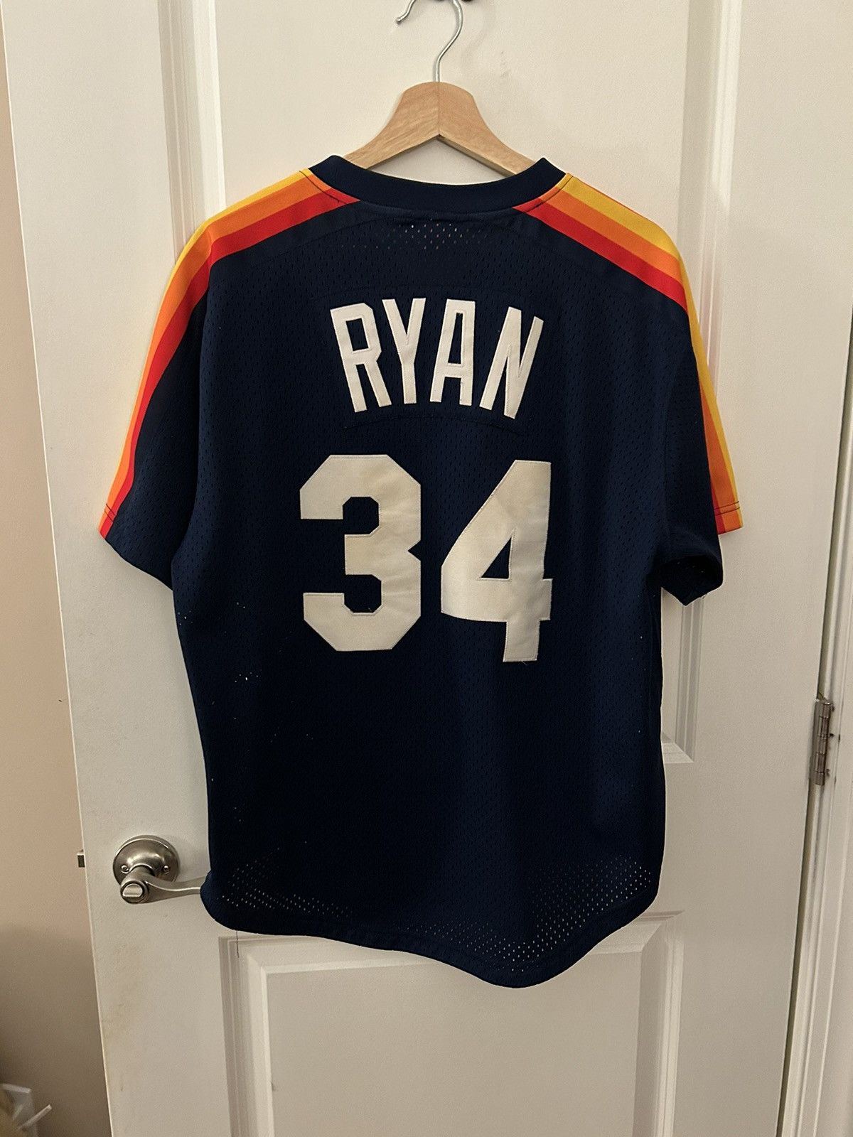 Vintage Mitchell Ness Houston Astros Nolan Ryan jersey