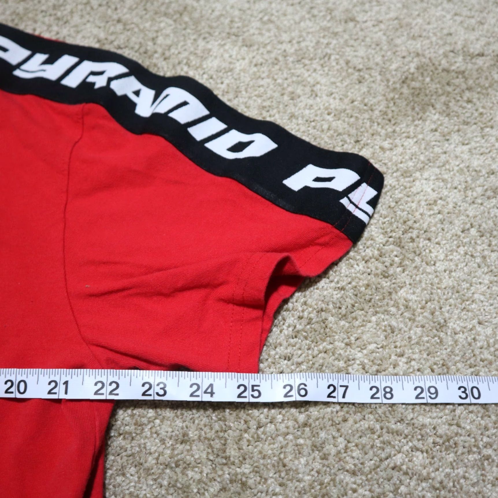 Logo 7 VINTAGE Pyramid Logo Red T-Shirt Men Large Streetwear Casual 90s Size US L / EU 52-54 / 3 - 5 Thumbnail