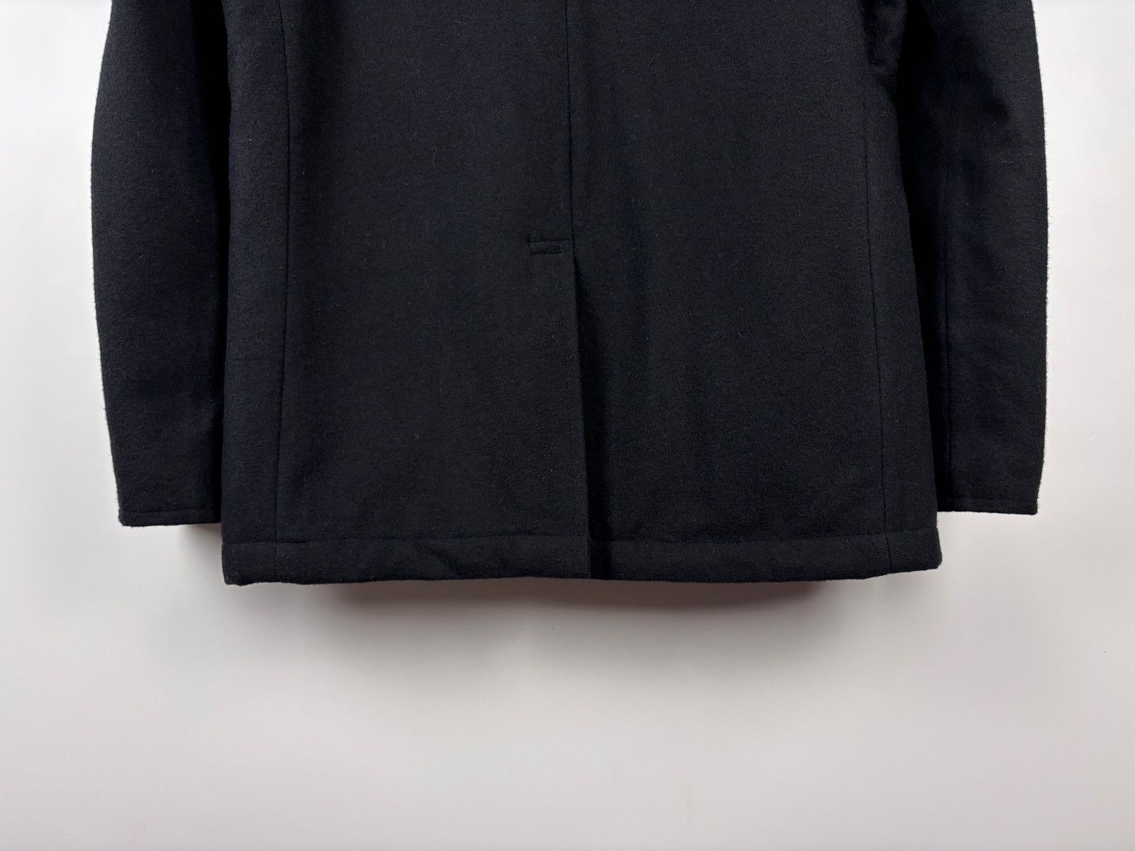 Brandit Mens Brandit Double-Breasted Wool Pea Coat Black Size S Size US S / EU 44-46 / 1 - 6 Thumbnail