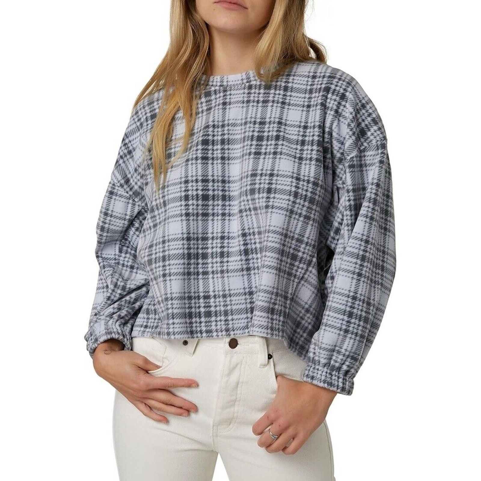 O'Neill O'NEILL Plaid Crewneck Sweater Long Sleeve Xenon Blue Size S Size M / US 6-8 / IT 42-44 - 14 Thumbnail