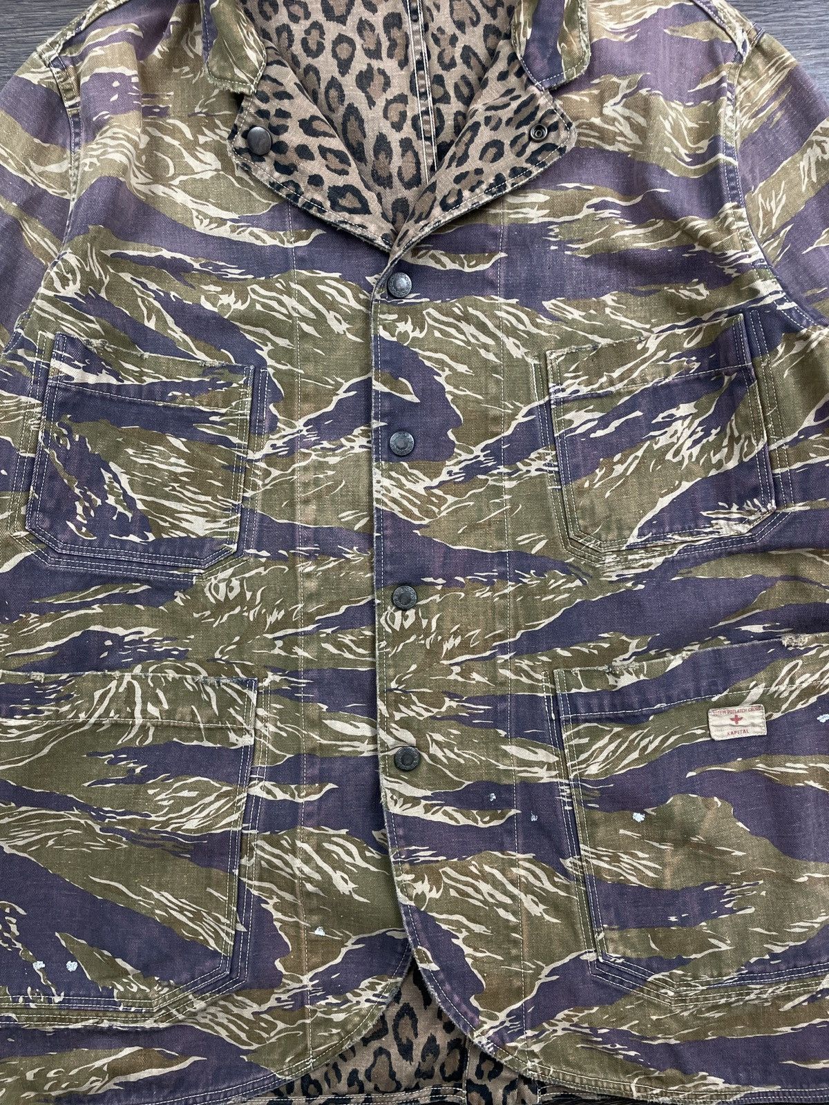 Kapital Reversible Tiger Stripe & Leopard Camo Jacket Size US L / EU 52-54 / 3 - 3 Thumbnail