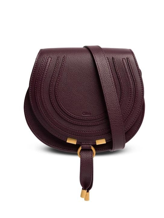 Chloe o1loc1c1024 Size: OS / Marcie Small Saddle in Deep Violine Size ONE SIZE - 1 Thumbnail