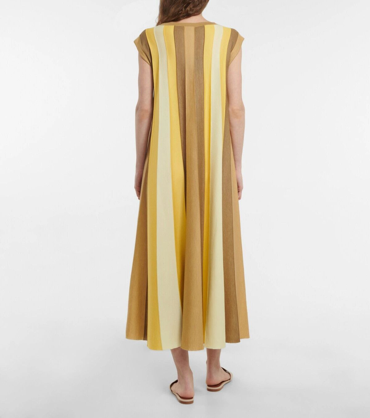 Loro Piana o1srvl11e0824 Edinburgh Maxi Dress in Multicolor Size XL / US 12-14 / IT 48-50 - 3 Thumbnail