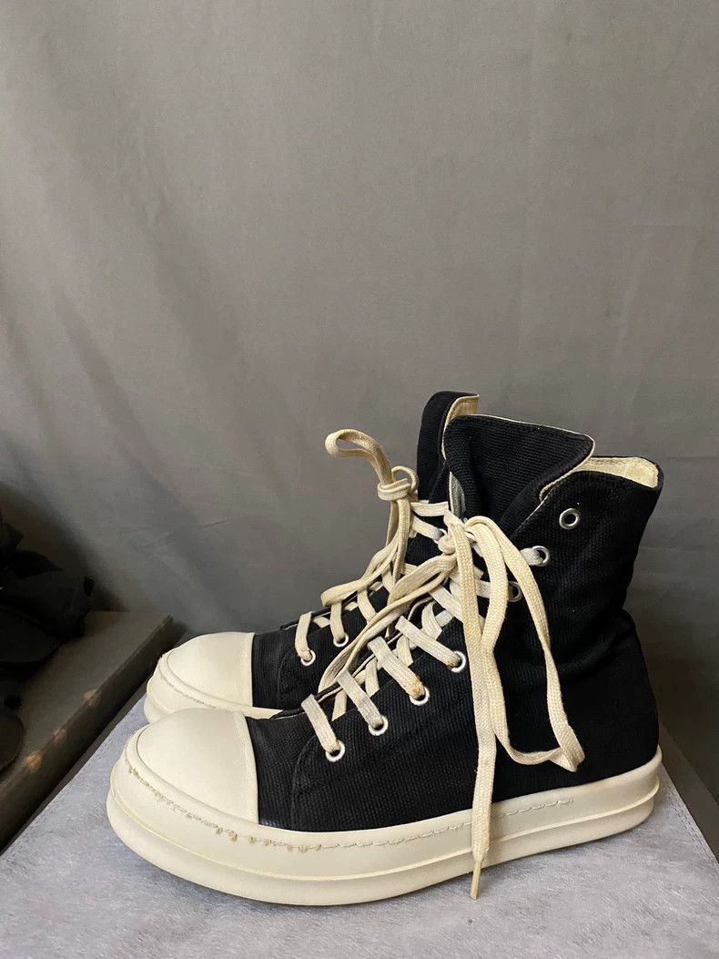 Rick Owens Rick Owens Canvas High-Top Sneakers-yf Size US 8.5 / EU 41-42 - 1 Thumbnail
