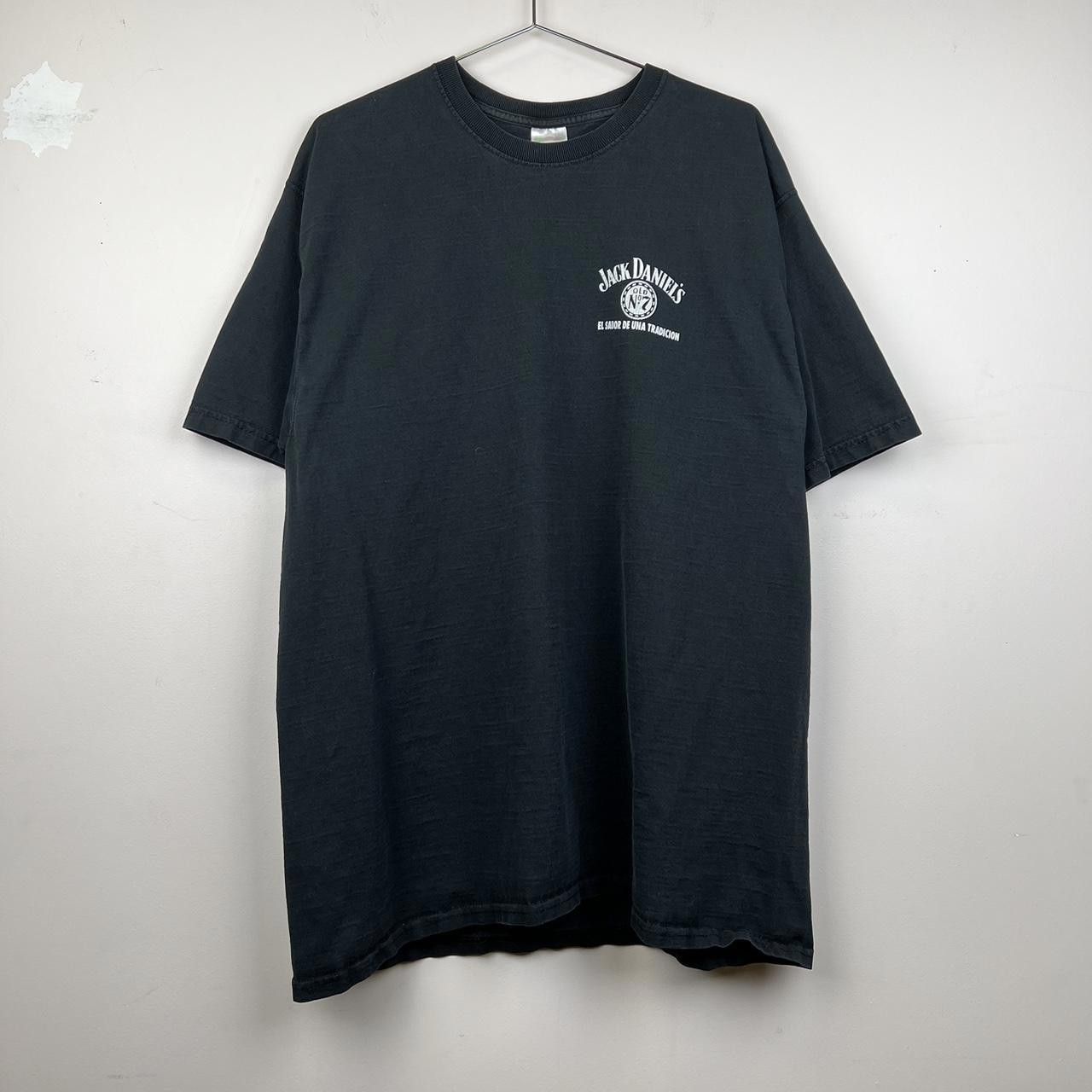 Fruit Of The Loom Vintage 90s Jack Daniel's Graphic Tee - Black Retro Design Size US XL / EU 56 / 4 - 2 Thumbnail