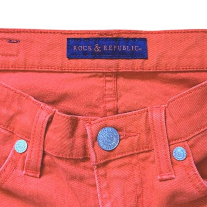 Rock & Republic Rock and Republic Red/Orange Jeans | Size 6 Size 28" / US 6 / IT 42 - 4 Thumbnail