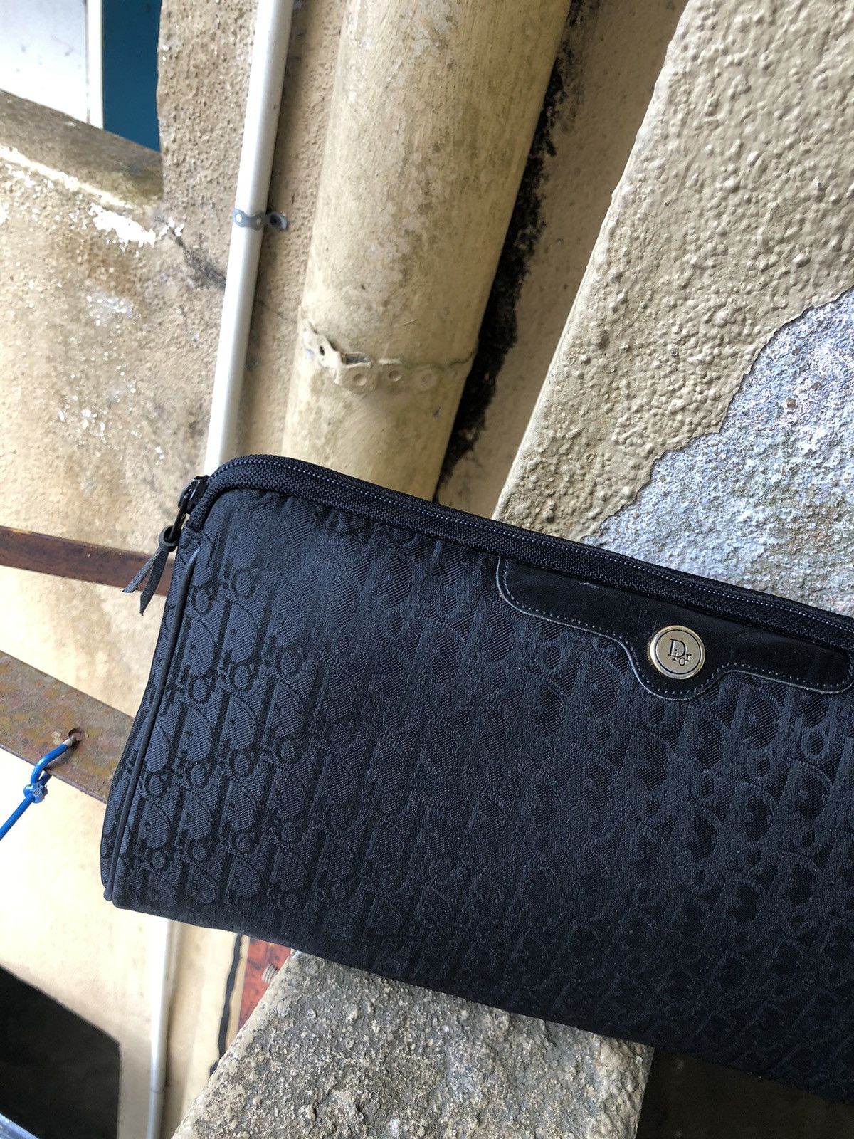 Christian Dior Monsieur Vintage Christian Dior Monogram Clutch Bag Black Size ONE SIZE - 5 Thumbnail