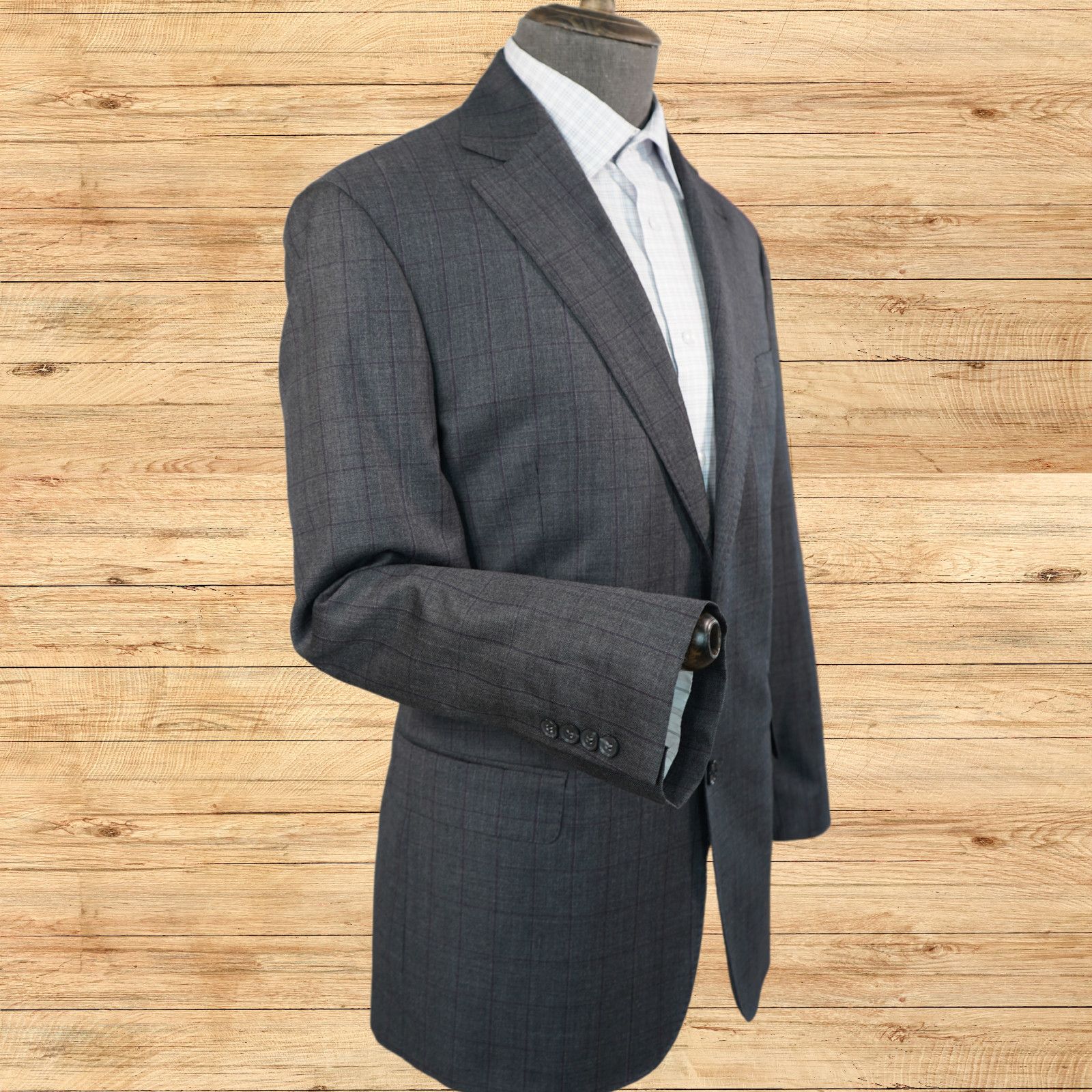 Jos. A. Bank Jos A Bank Reserve Suit Jacket Mens 44R Vitale Barberis Wool Size 44R - 2 Thumbnail