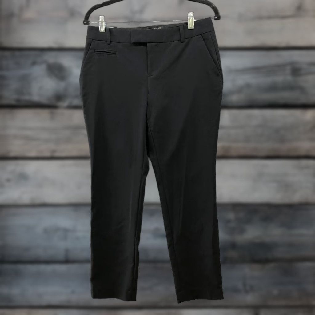 Banana Republic Banana Republic Jackson Fit Dress Pants Womens 2S Black Slim Straight Mid Rise Size 26" / US 2 / IT 38 - 1 Thumbnail