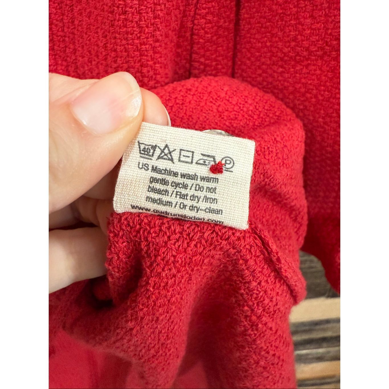 Guru Gudrun Sjoden red cardigan pockets size Small Size S / US 4 / IT 40 - 5 Thumbnail
