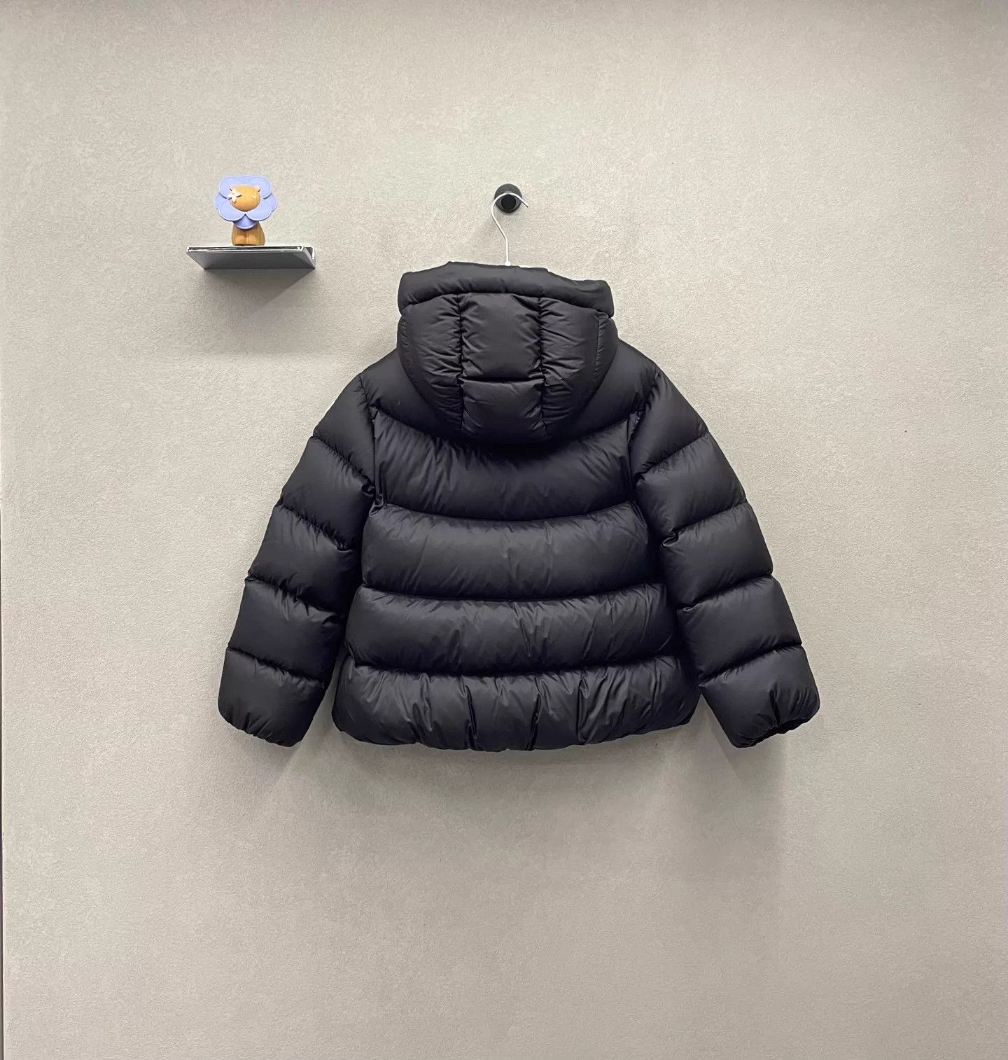 Moncler Moncler 12A Kids' Black Quilted Hooded Logo Patch Puffer Size XXS / US 00 / IT 34 - 2 Thumbnail