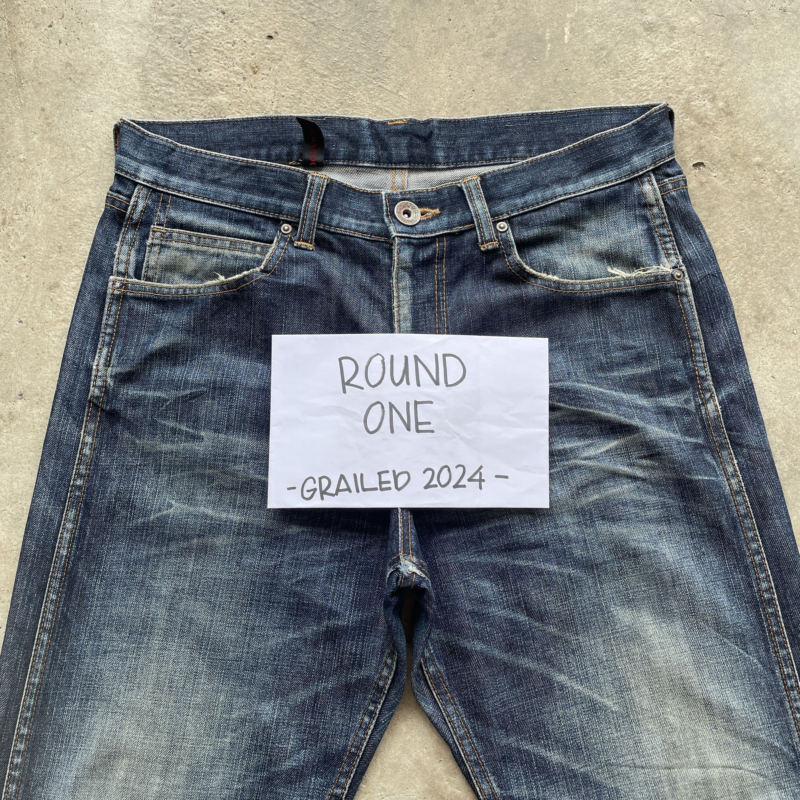 Japanese Brand Vintage GOGMAGOG Denim Distressed Jeans Faded Pants Japan Size US 32 / EU 48 - 3 Thumbnail