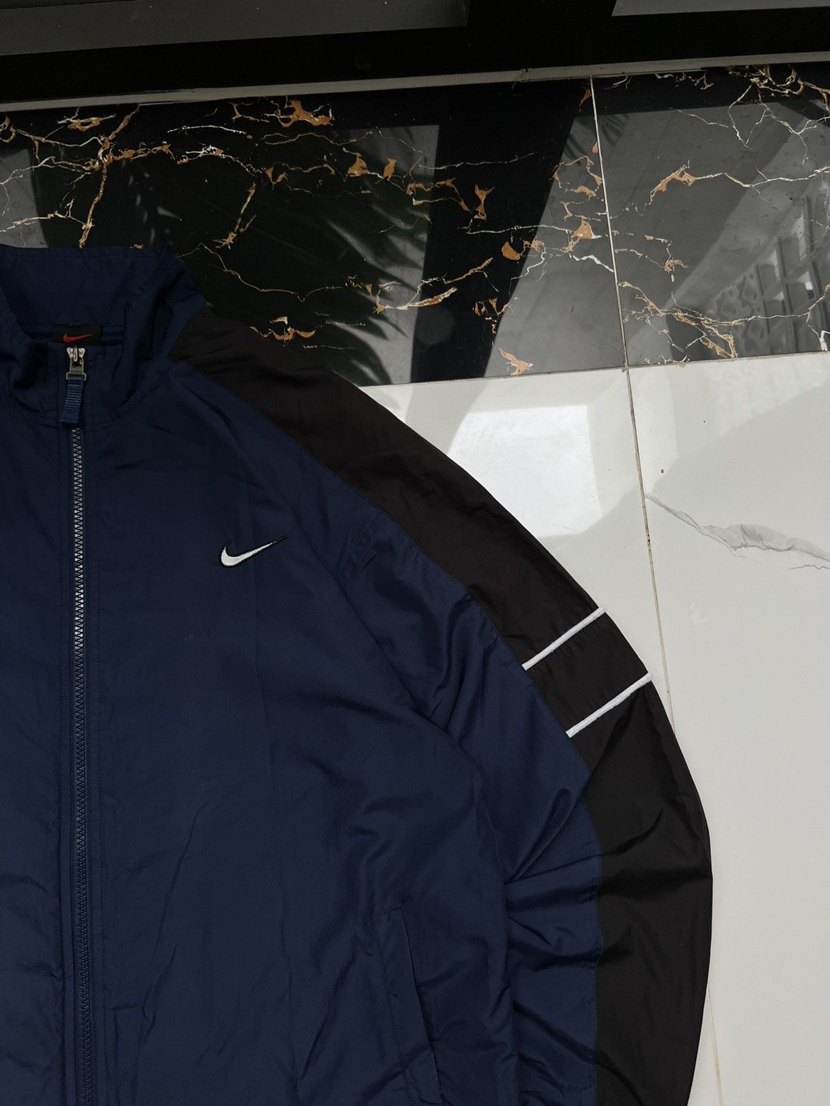 Nike × Vintage 90's NIKE SWOOSH LOGO RETRO Y2K TRACK JACKET Size US M / EU 48-50 / 2 - 2 Thumbnail