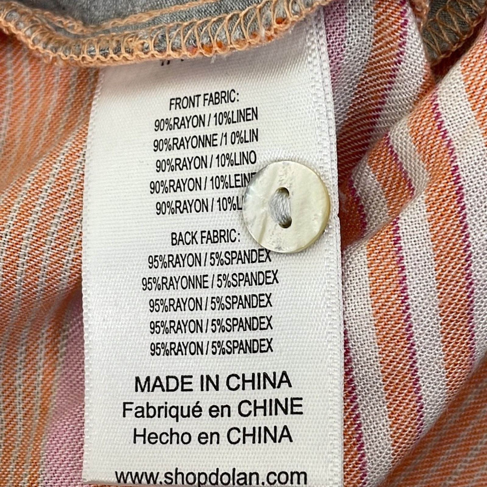 Other DOLAN Hi-Lo Striped Linen Blend Top Small Size S / US 4 / IT 40 - 7 Thumbnail